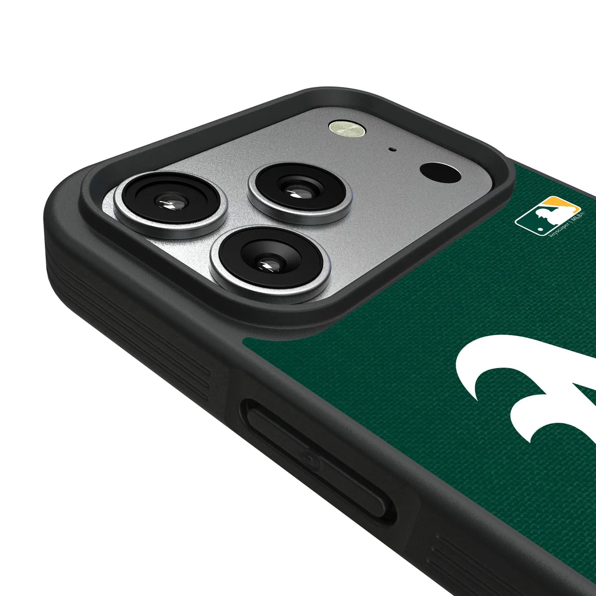 Oakland Athletics Personalized Stripe iPhone Bump Phone Case for Apple iPhone - Detail#Device_iPhone 17 Pro