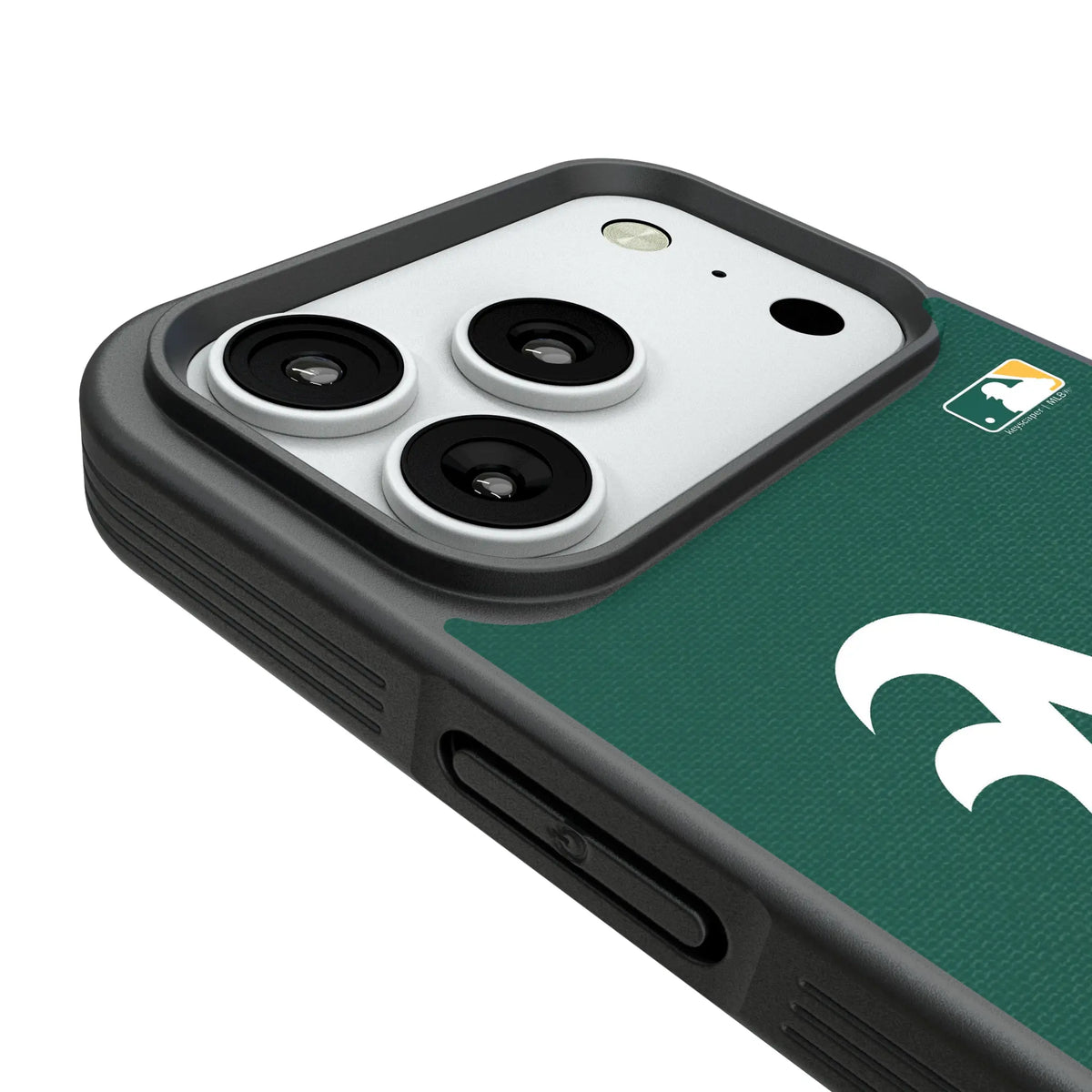 Oakland Athletics Personalized Stripe iPhone Bump Phone Case for Apple iPhone - Detail#Device_iPhone 18 Pro
