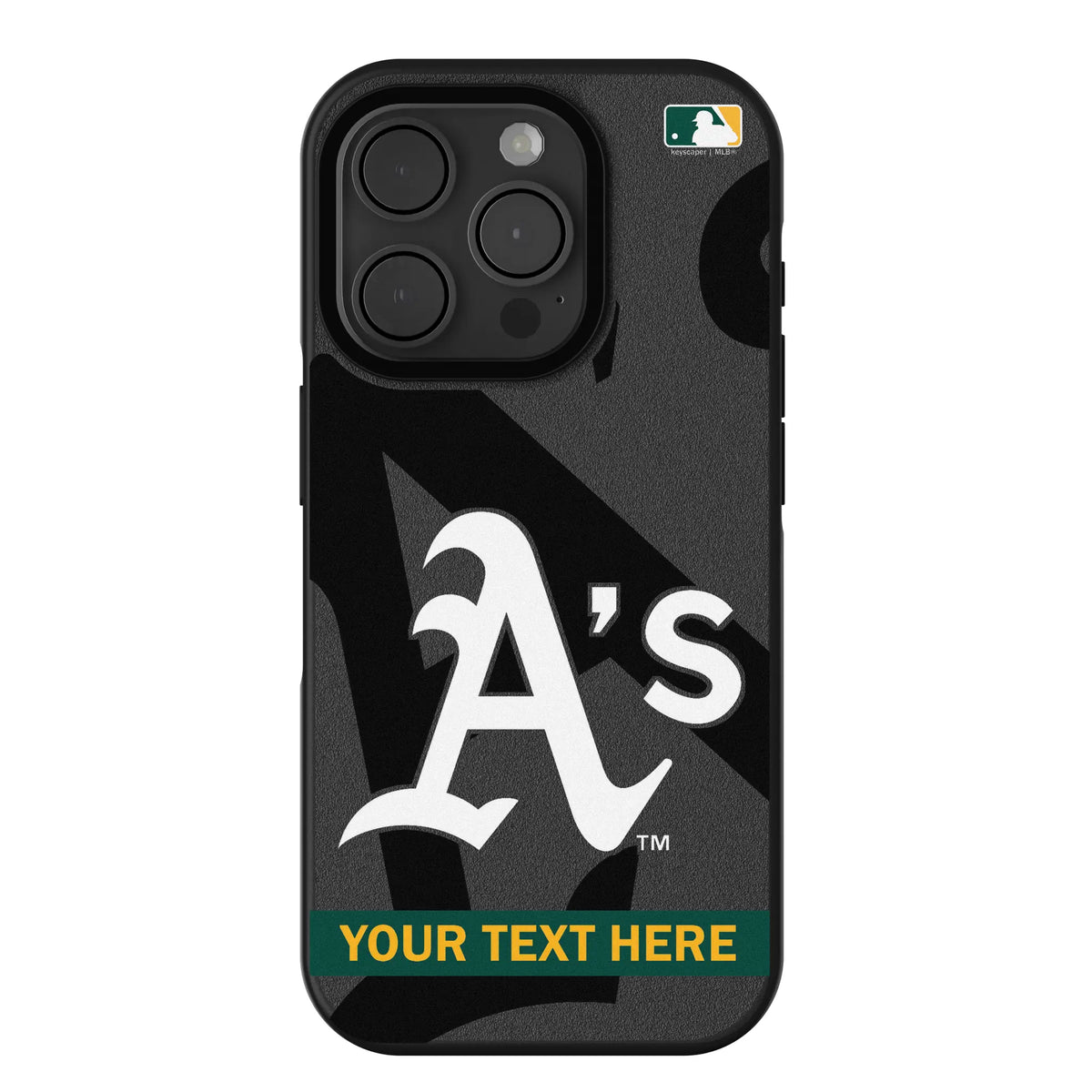 Oakland Athletics Personalized Tilt iPhone Bump Phone Case for Apple iPhone