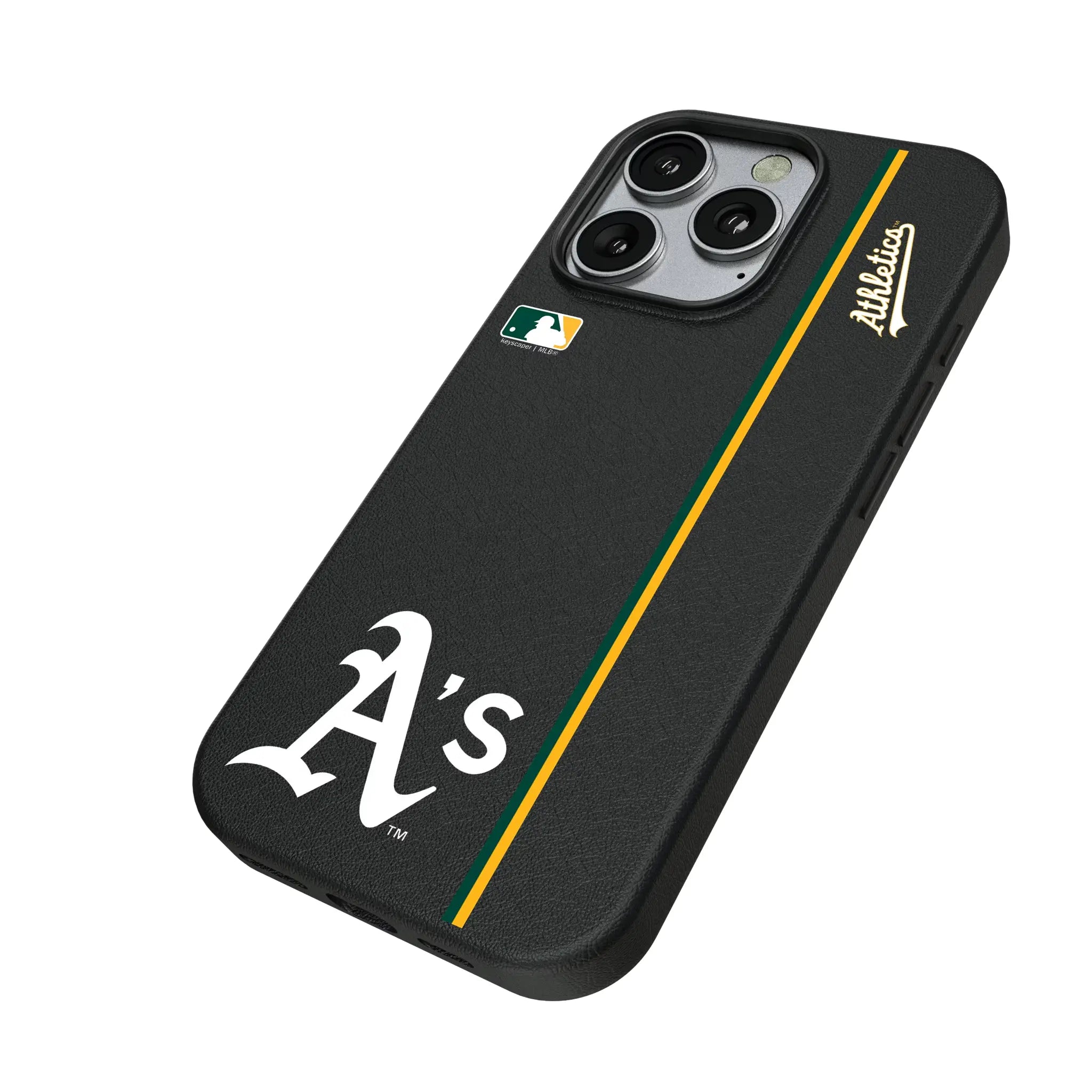 Oakland Athletics Sidebar iPhone MagSafe Compatible Phone Case for Apple iPhone - Isometric View