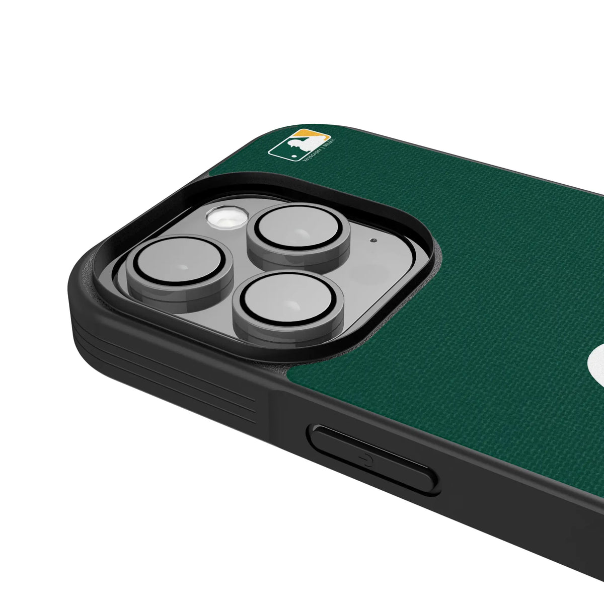 Oakland Athletics Solid iPhone Bump Phone Case for Apple iPhone - Detail