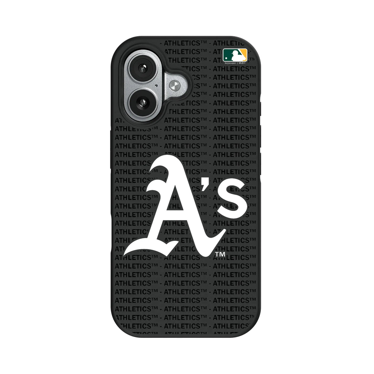 Oakland Athletics Text Backdrop iPhone Bump Phone Case for Apple iPhone#Device_iPhone 17