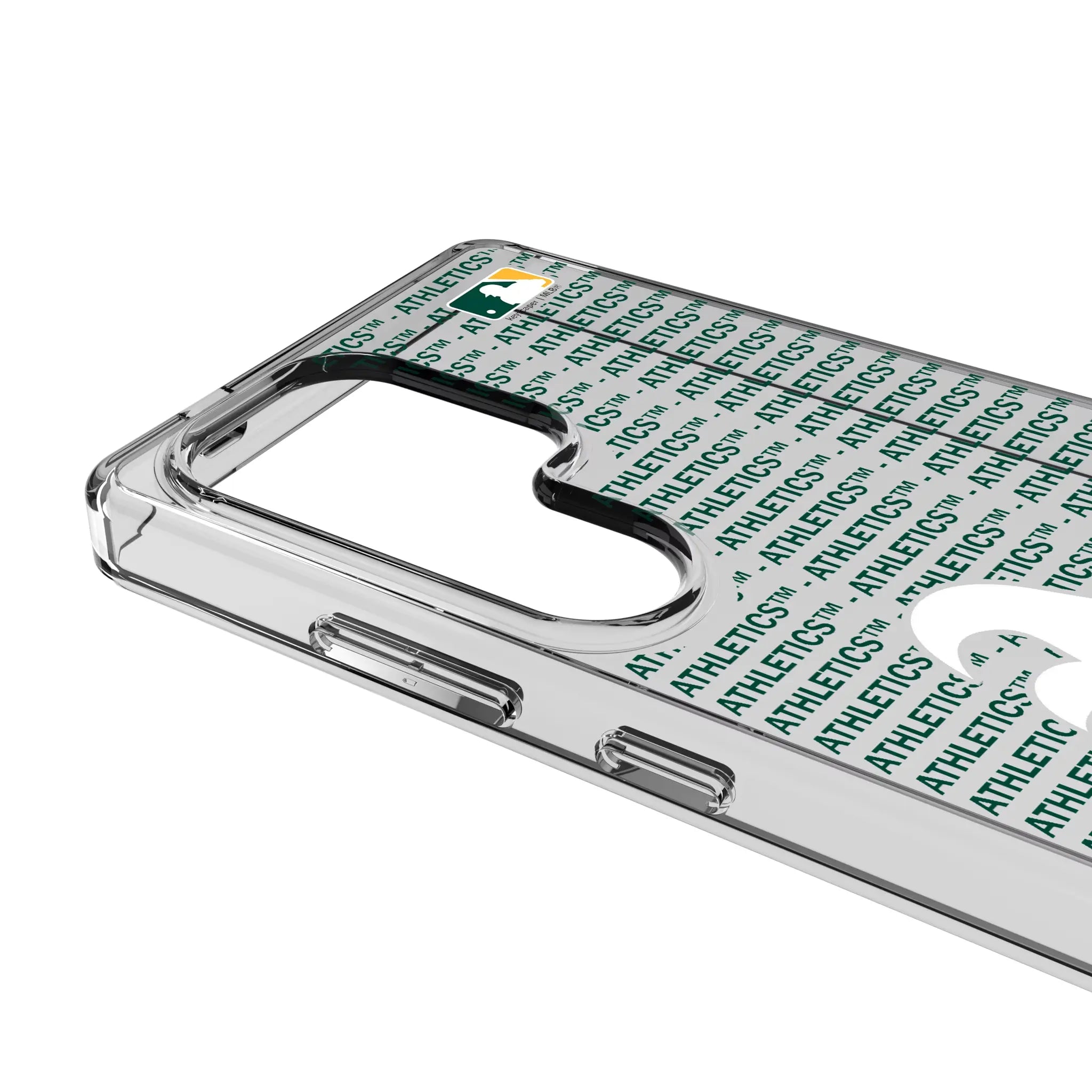 Oakland Athletics Text Backdrop Galaxy Clear Phone Case for Samsung Galaxy - Detail#Device_Galaxy S25 Ultra