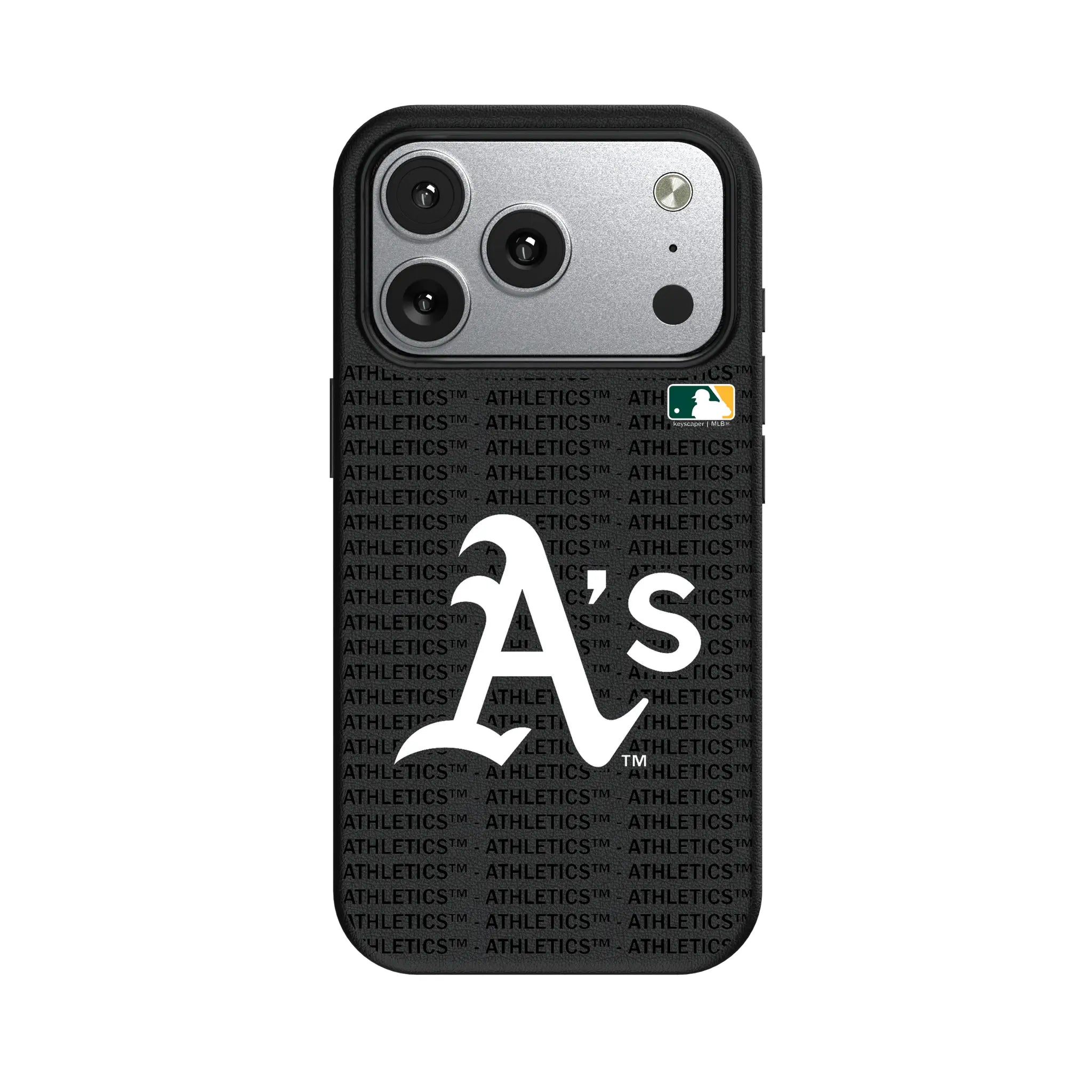 Oakland Athletics Text Backdrop iPhone MagSafe Compatible Phone Case for Apple iPhone#Device_iPhone 17 Pro