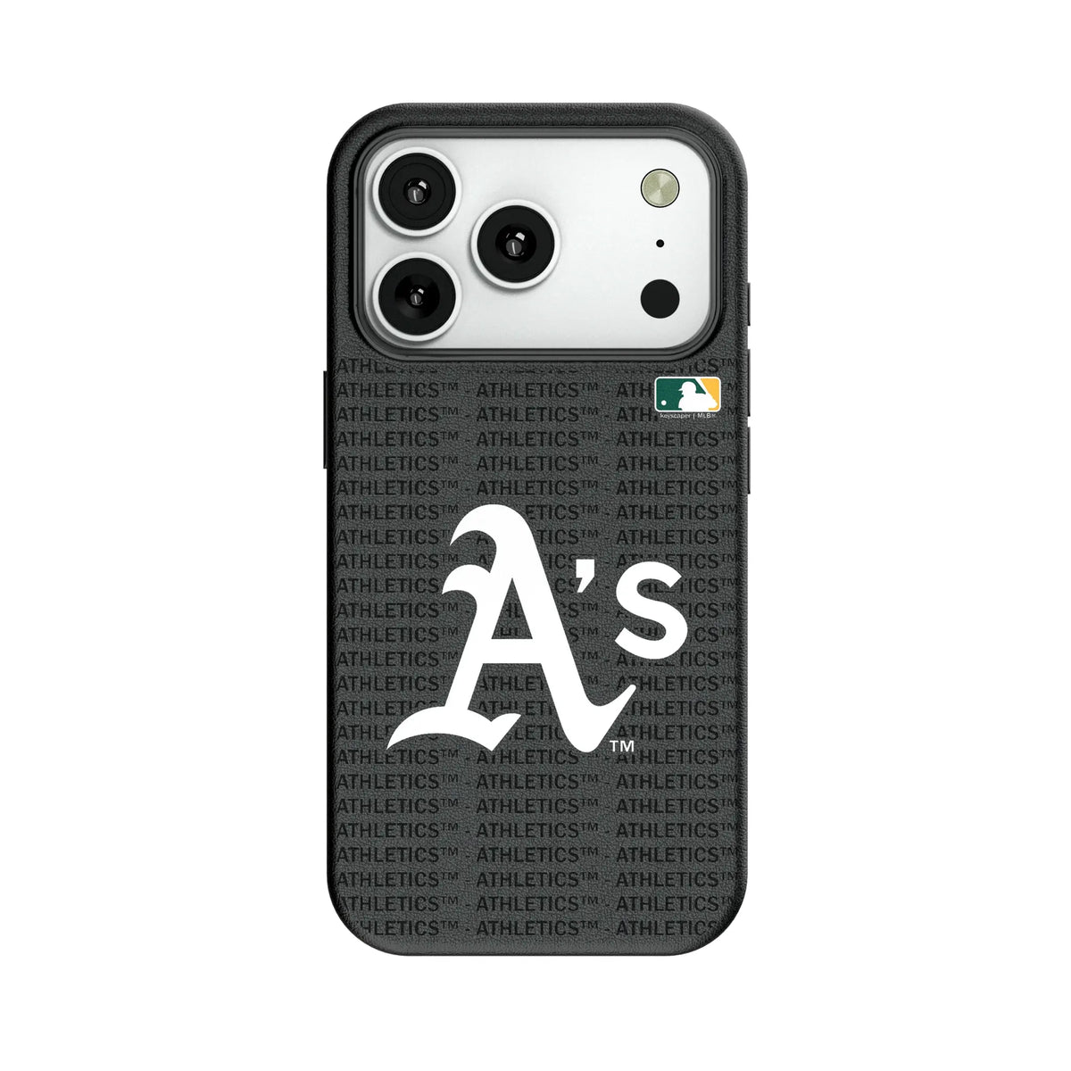 Oakland Athletics Text Backdrop MagSafe Compatible Phone Case for Apple iPhone