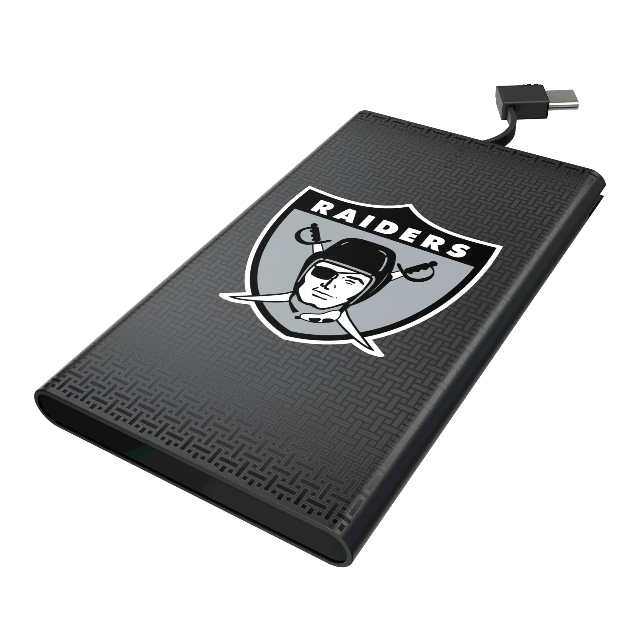 Oakland Raiders 1963 Historic Collection Linen 5000mAh Flat Power Bank