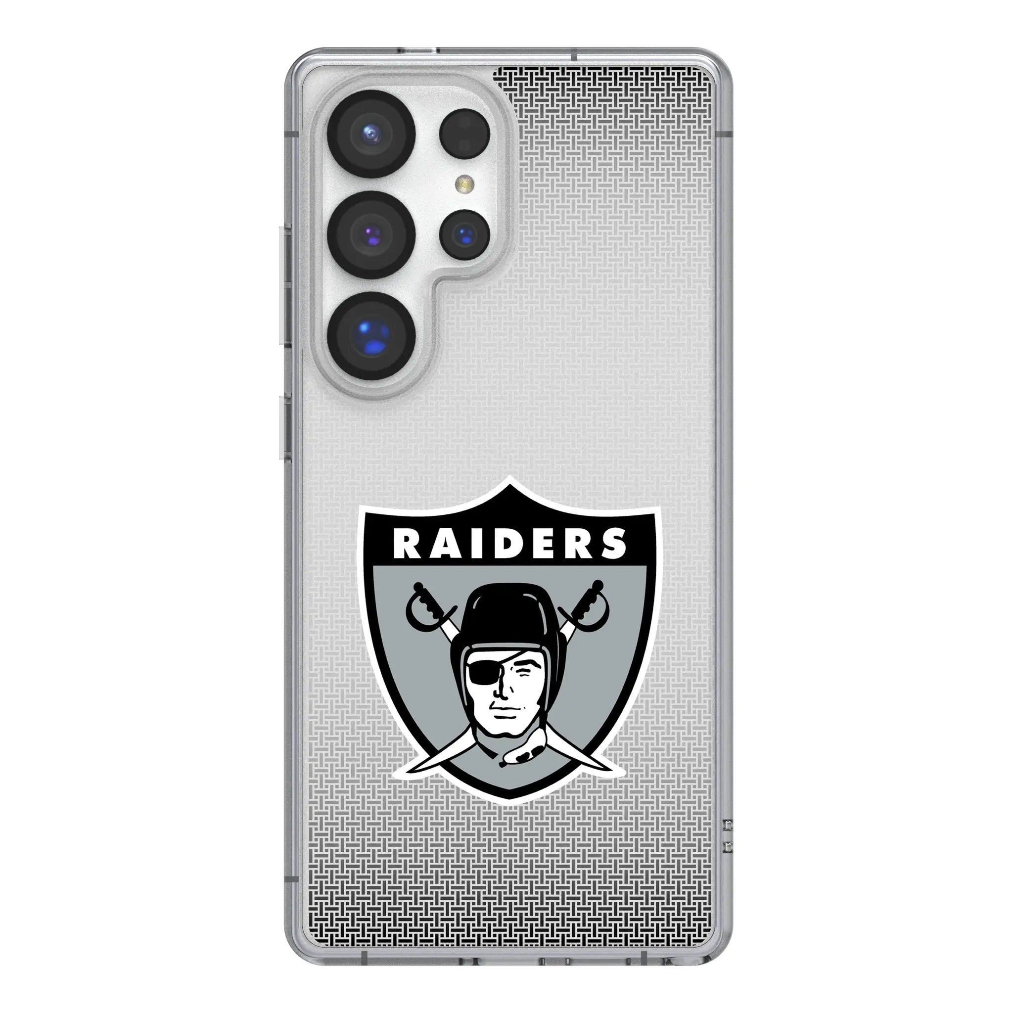 Oakland Raiders 1963 Historic Collection Linen Galaxy Clear Phone Case for Samsung Galaxy#Device_Galaxy S25 Ultra