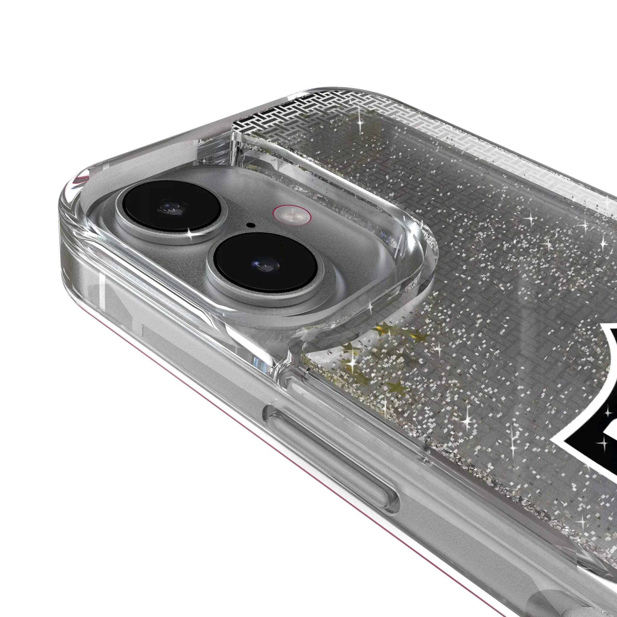 Oakland Raiders 1963 Historic Collection Linen iPhone Glitter Phone Case for Apple iPhone - Detail