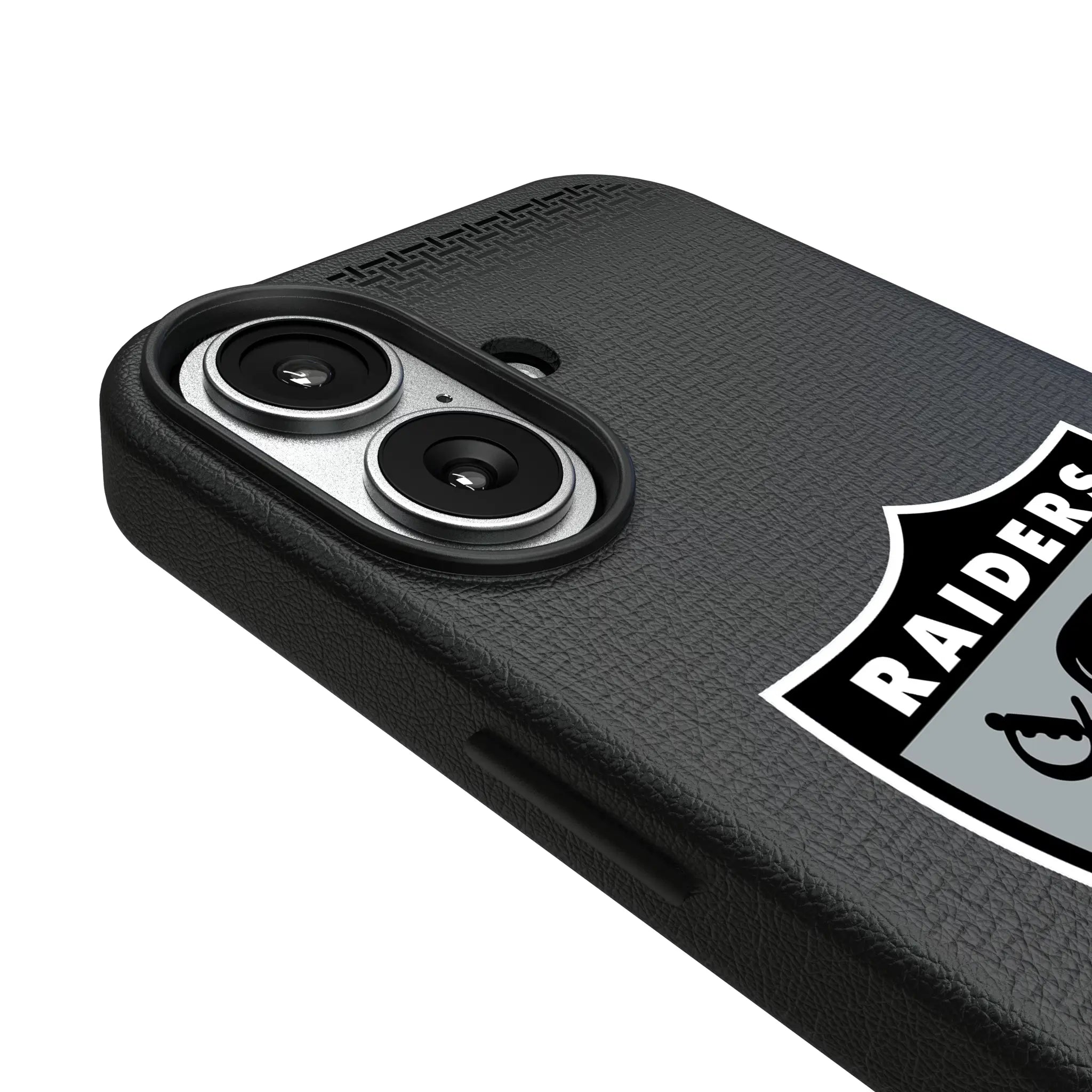 Oakland Raiders 1963 Historic Collection Linen iPhone MagSafe Compatible Phone Case for Apple iPhone - Detail#Device_iPhone 17