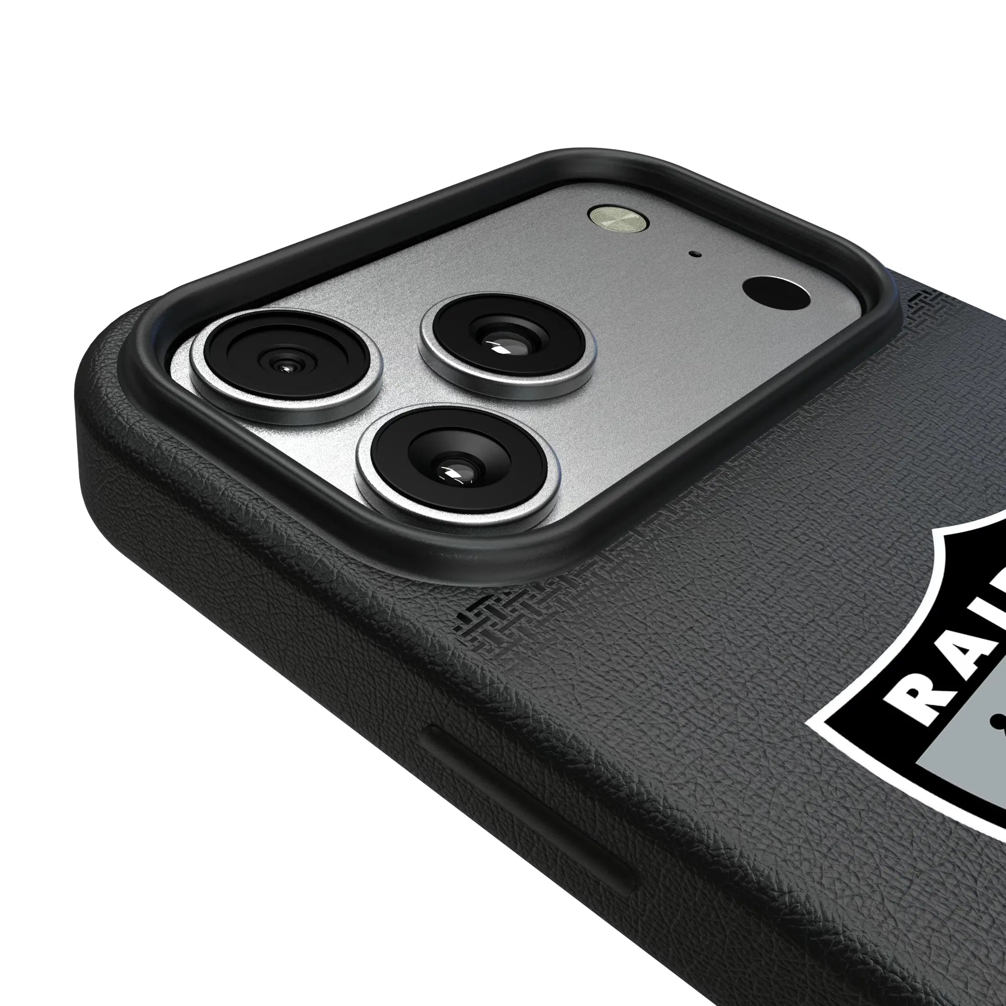 Oakland Raiders 1963 Historic Collection Linen iPhone MagSafe Compatible Phone Case for Apple iPhone - Detail#Device_iPhone 17 Pro Max