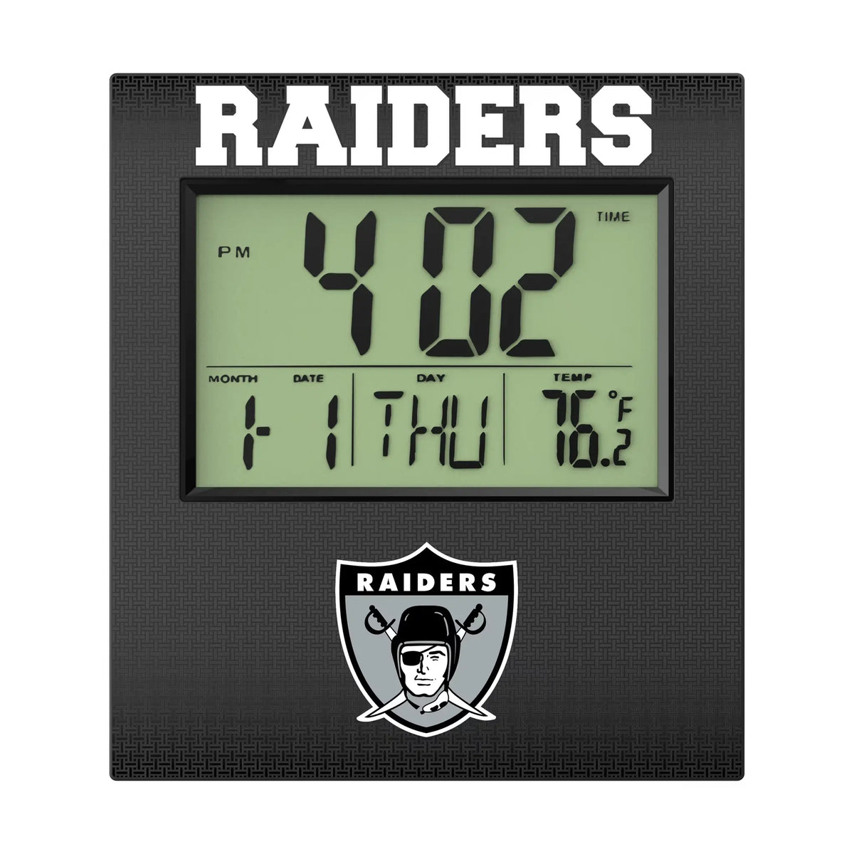 Oakland Raiders 1963 Historic Collection Linen Wall Clock