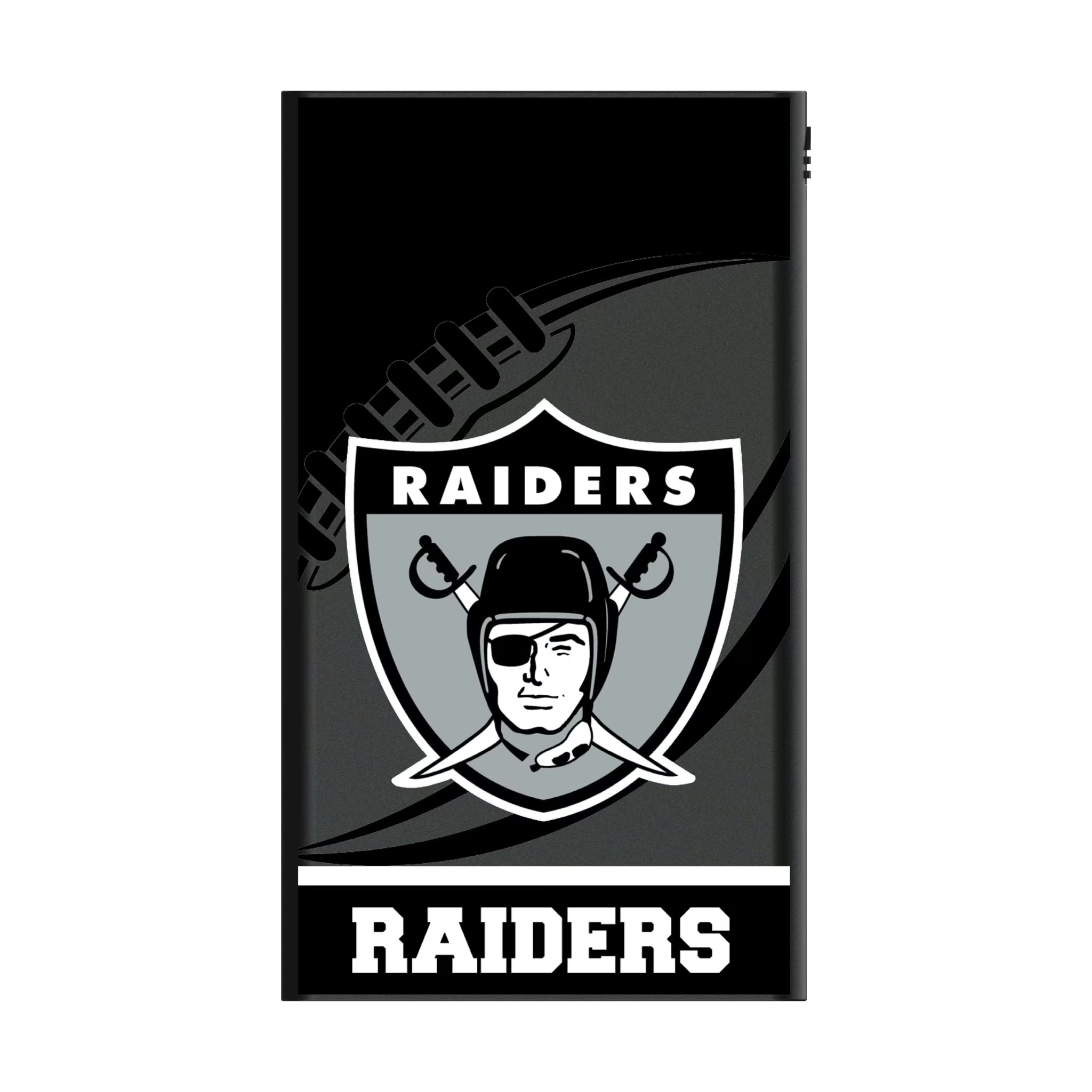 Oakland Raiders 1963 Historic Collection Passtime 5000mAh Flat Powerbank