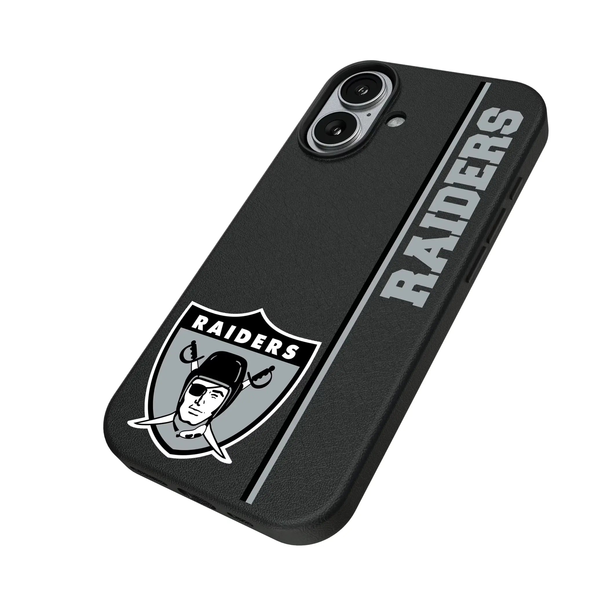 Oakland Raiders 1963 Historic Collection Sidebar iPhone MagSafe Compatible Phone Case for Apple iPhone - Isometric View#Device_iPhone 17