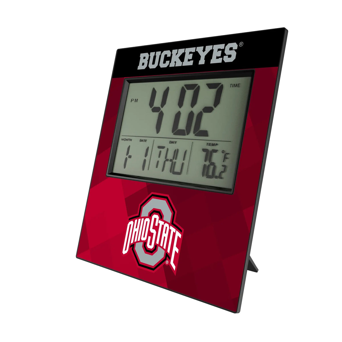 Ohio State University Buckeyes Color Block Wall Clock