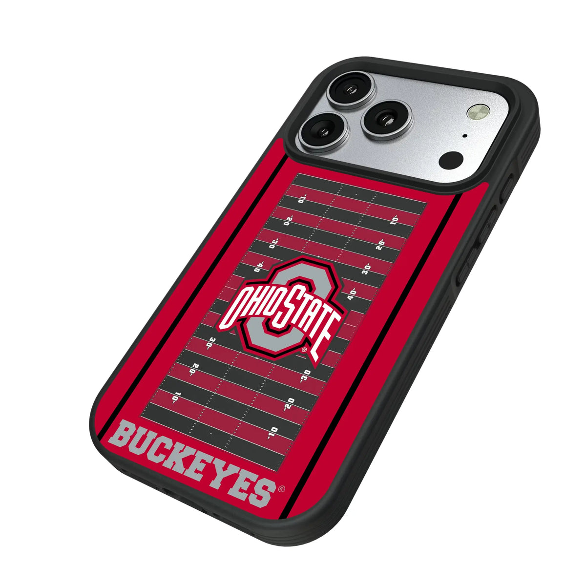 Ohio State University Buckeyes Field iPhone Bump Phone Case for Apple iPhone - Isometric View#Device_iPhone 17 Pro