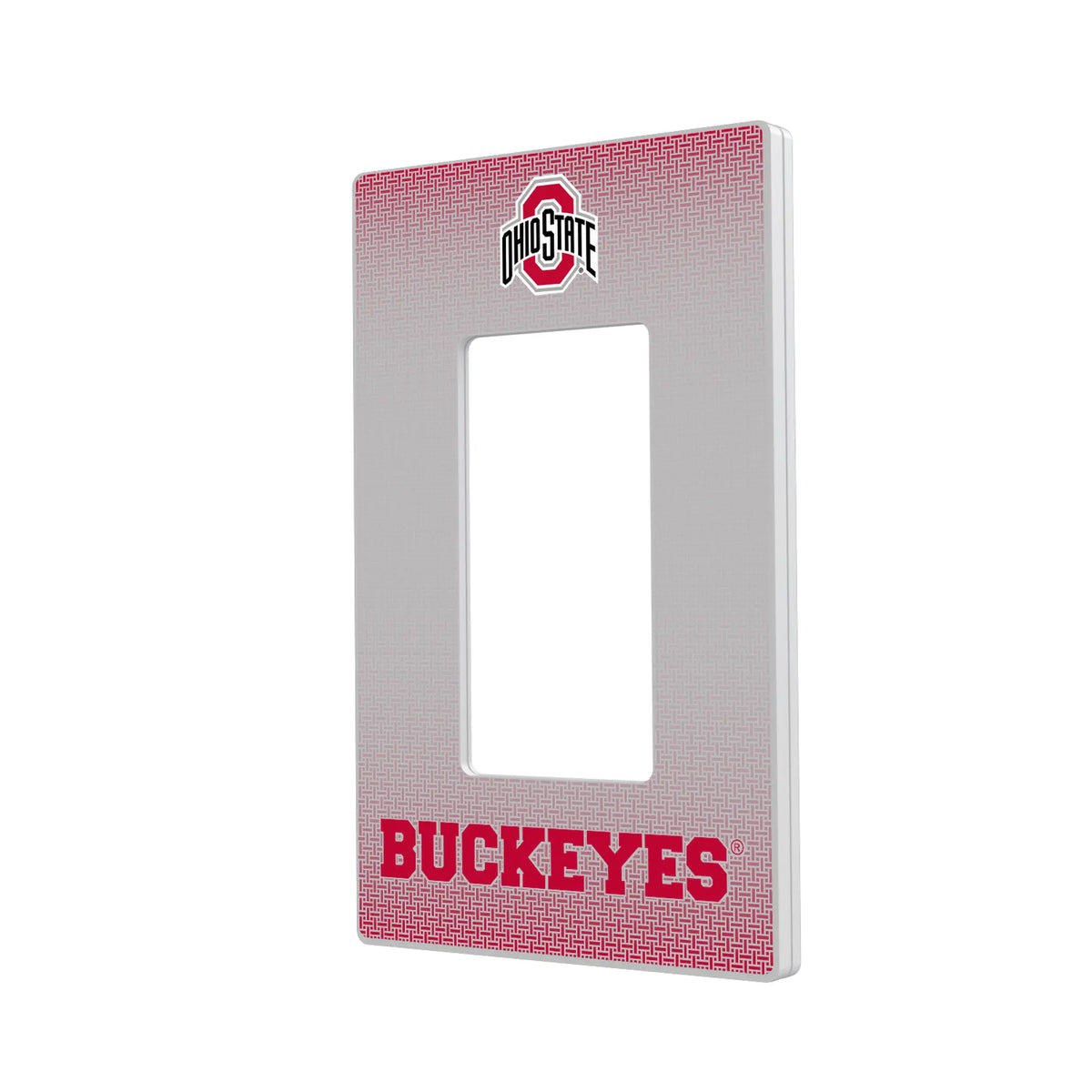 Ohio State University Buckeyes Linen Hidden-Screw Light Switch Plate#Style_Single Rocker