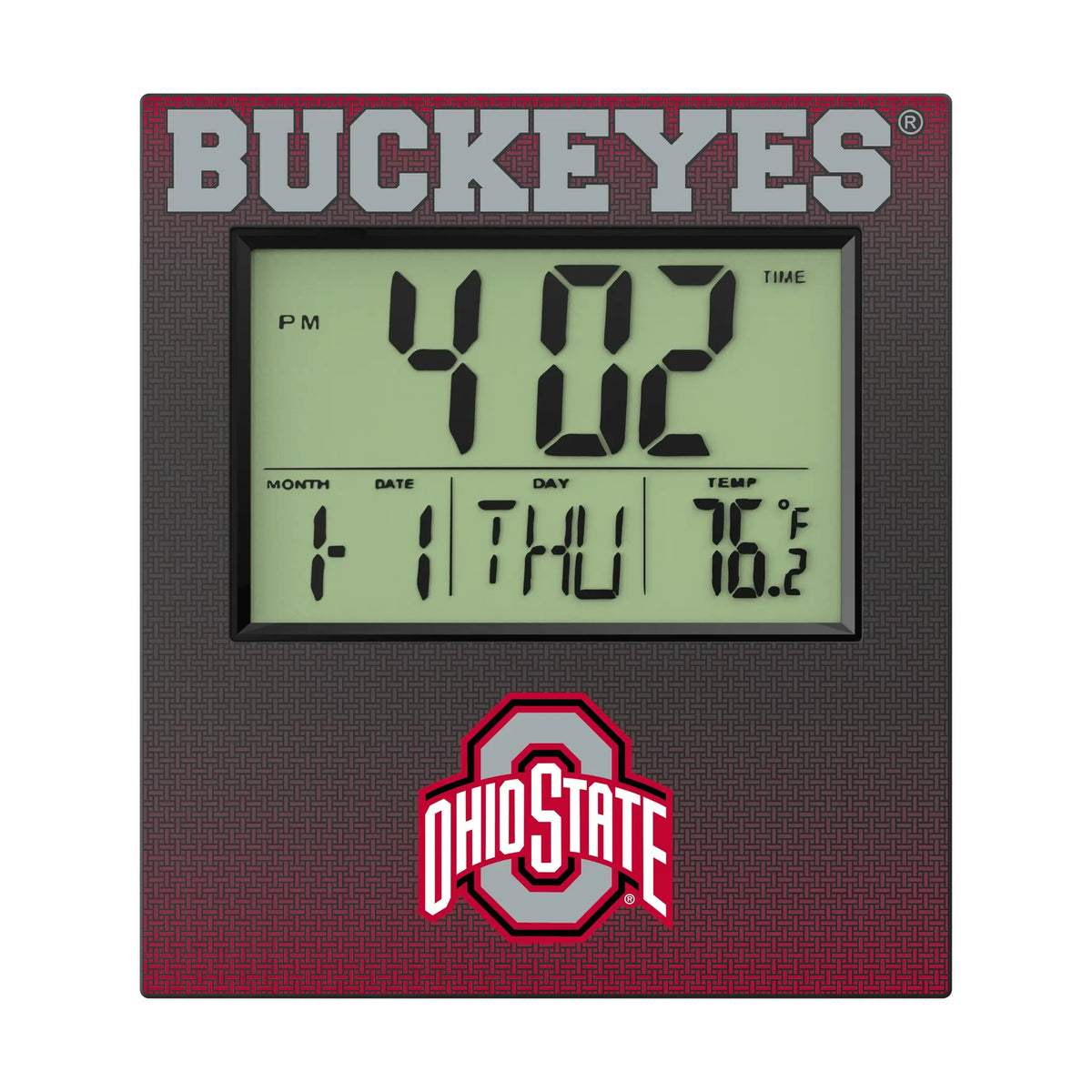 Ohio State University Buckeyes Linen Wall Clock