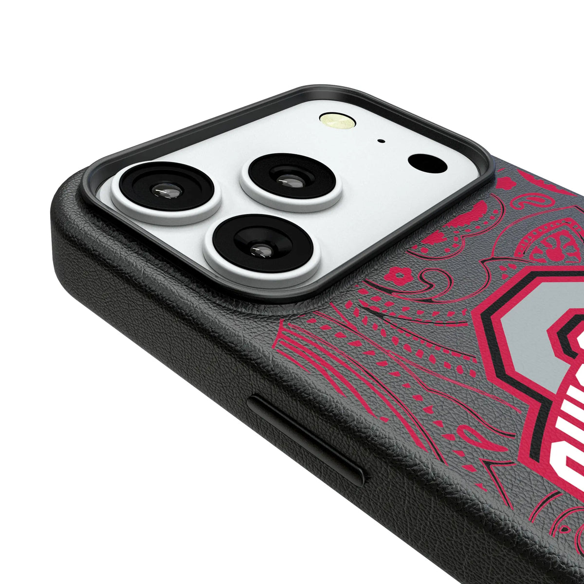 Ohio State University Buckeyes Paisley iPhone MagSafe Compatible Phone Case for Apple iPhone - Detail#Device_iPhone 18 Pro