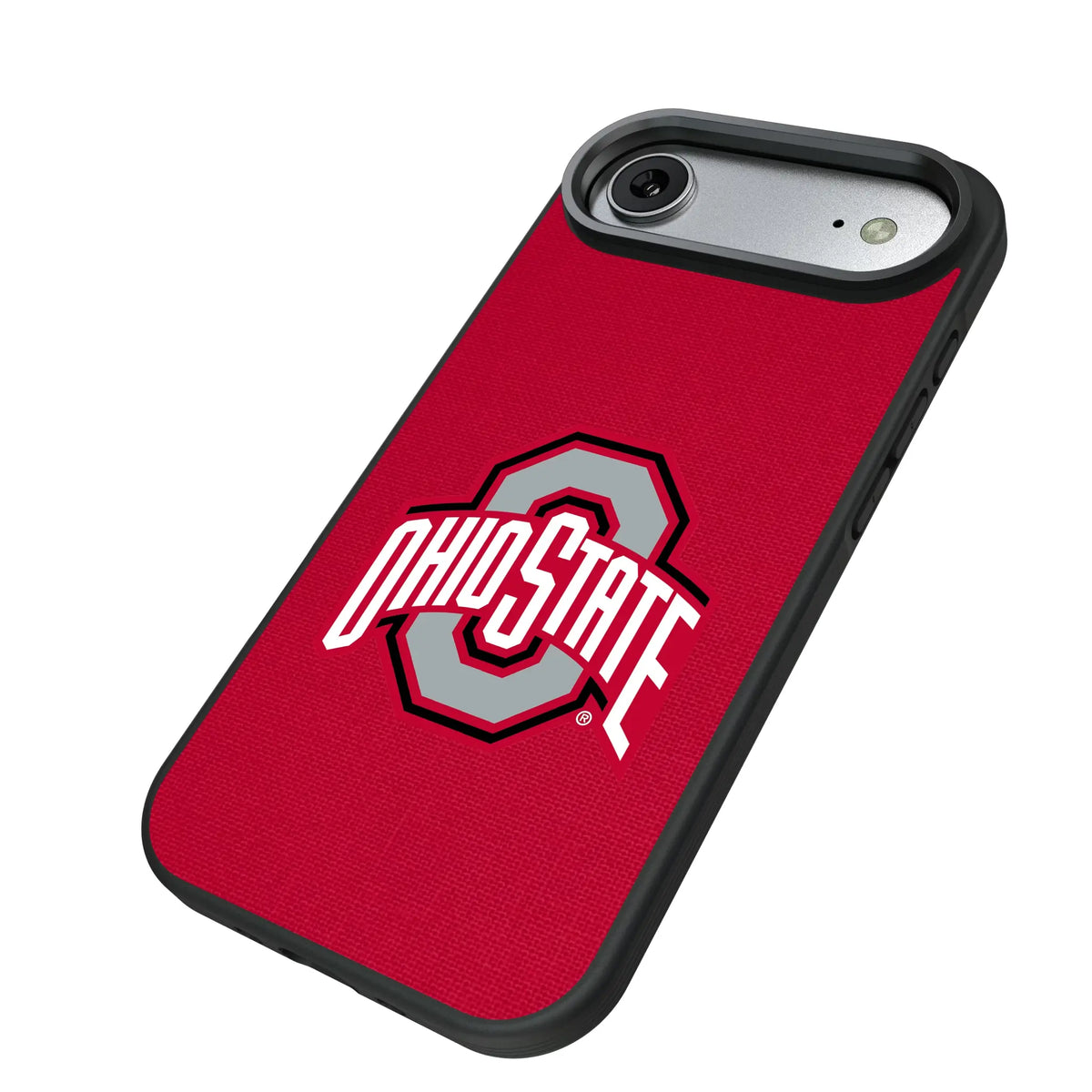 Ohio State University Buckeyes Solid iPhone Bump Phone Case for Apple iPhone - Isometric View#Device_iPhone Air