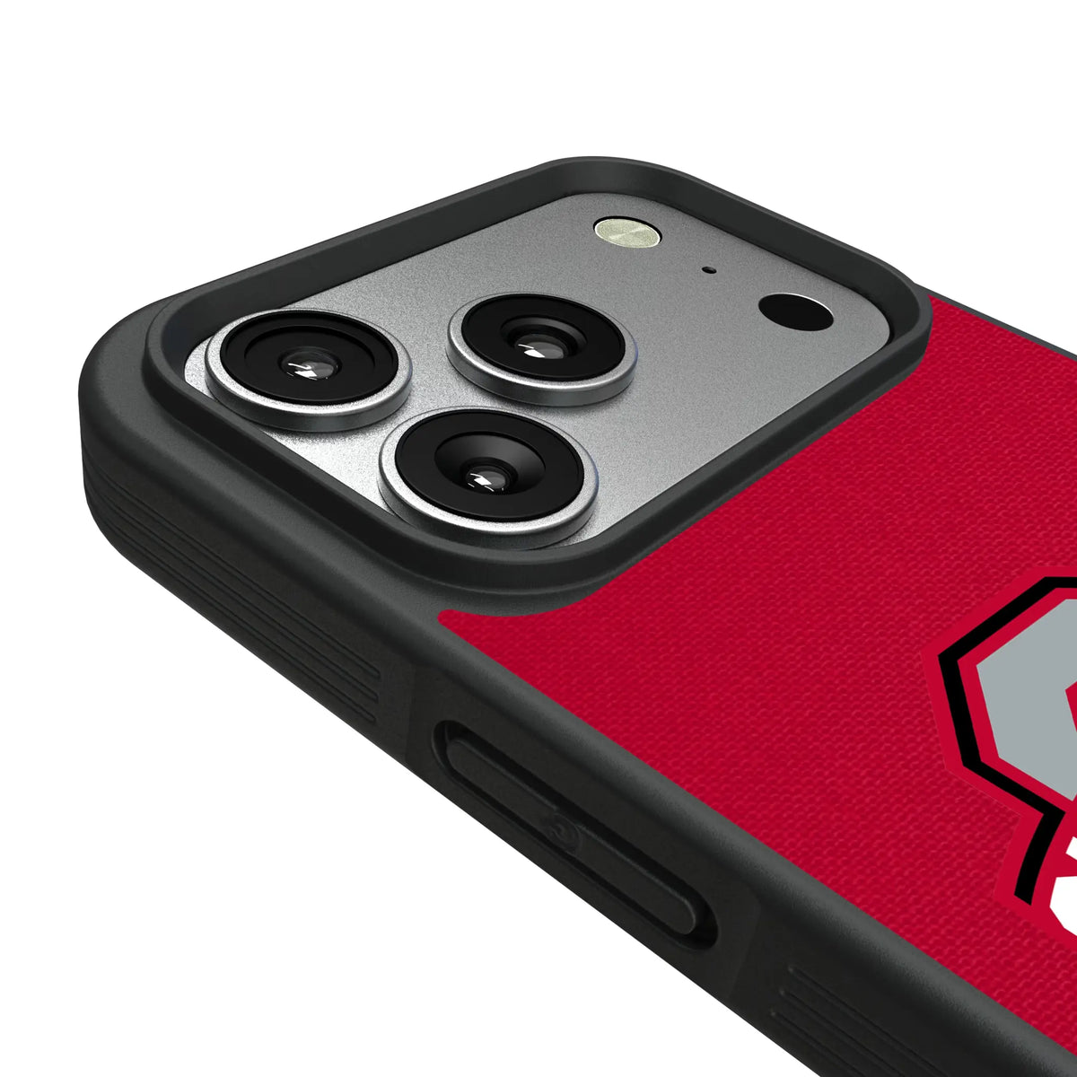 Ohio State University Buckeyes Solid iPhone Bump Phone Case for Apple iPhone - Detail#Device_iPhone 17 Pro