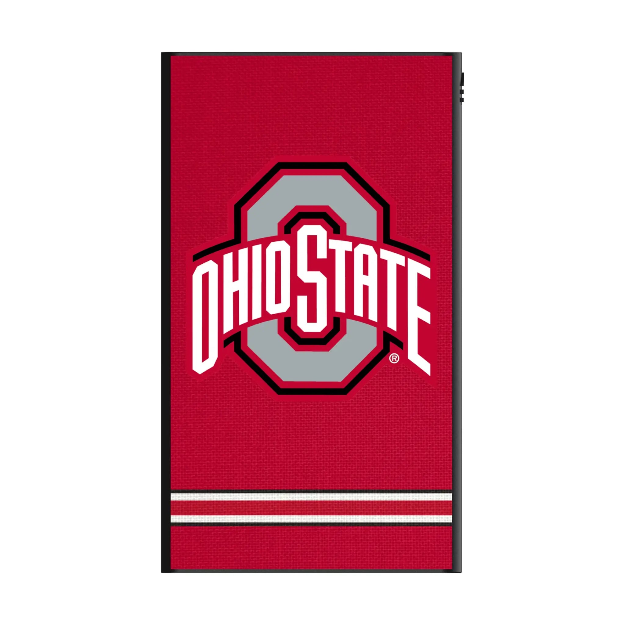 Ohio State University Buckeyes Stripe 5000mAh Flat Power Bank