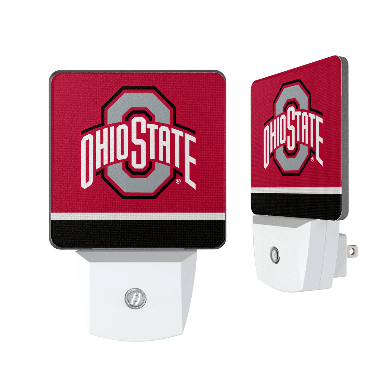 Ohio State University Buckeyes Stripe Night Light 2-Pack