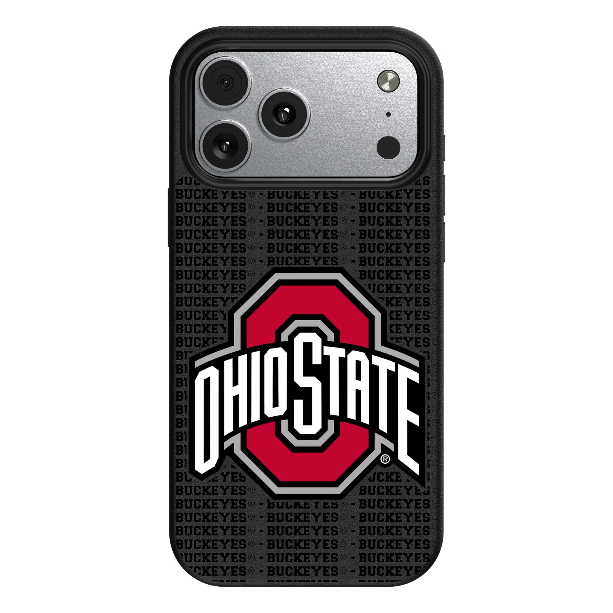 Ohio State University Buckeyes Text Backdrop iPhone MagSafe Compatible Phone Case for Apple iPhone#Device_iPhone 17 Pro Max