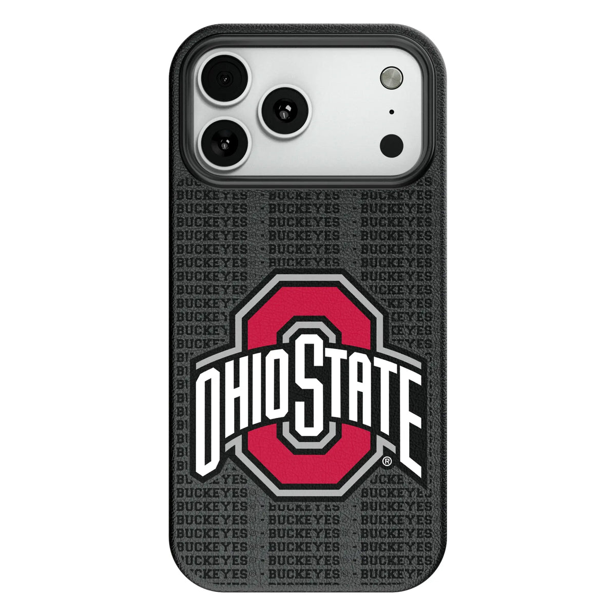 Ohio State University Buckeyes Text Backdrop MagSafe Compatible Phone Case for Apple iPhone