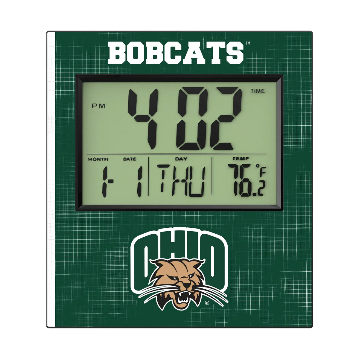Ohio University Bobcats Hatch Wall Clock