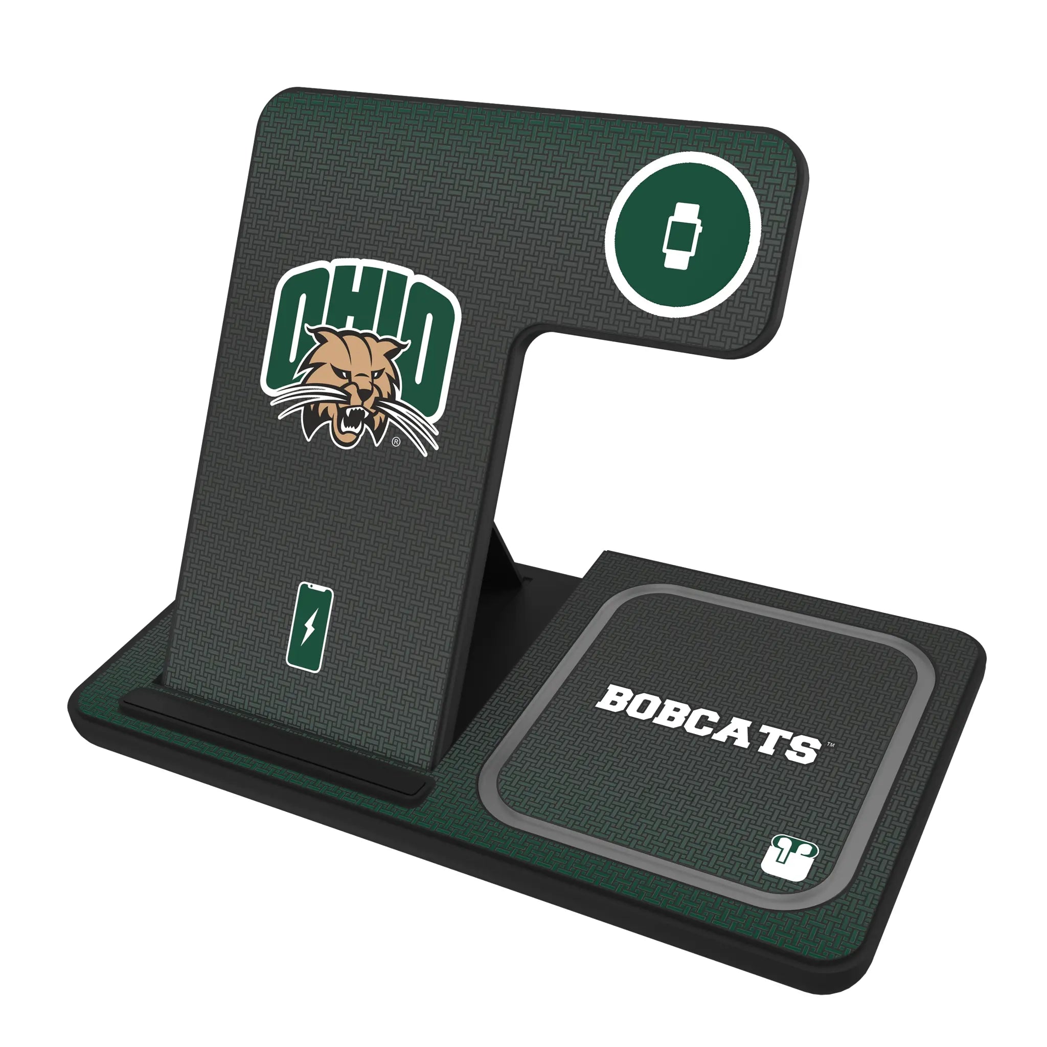 Ohio University Bobcats Linen 3 in 1 Charging Station