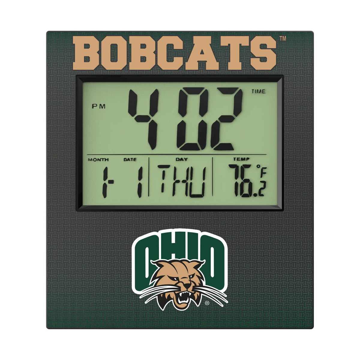 Ohio University Bobcats Linen Wall Clock