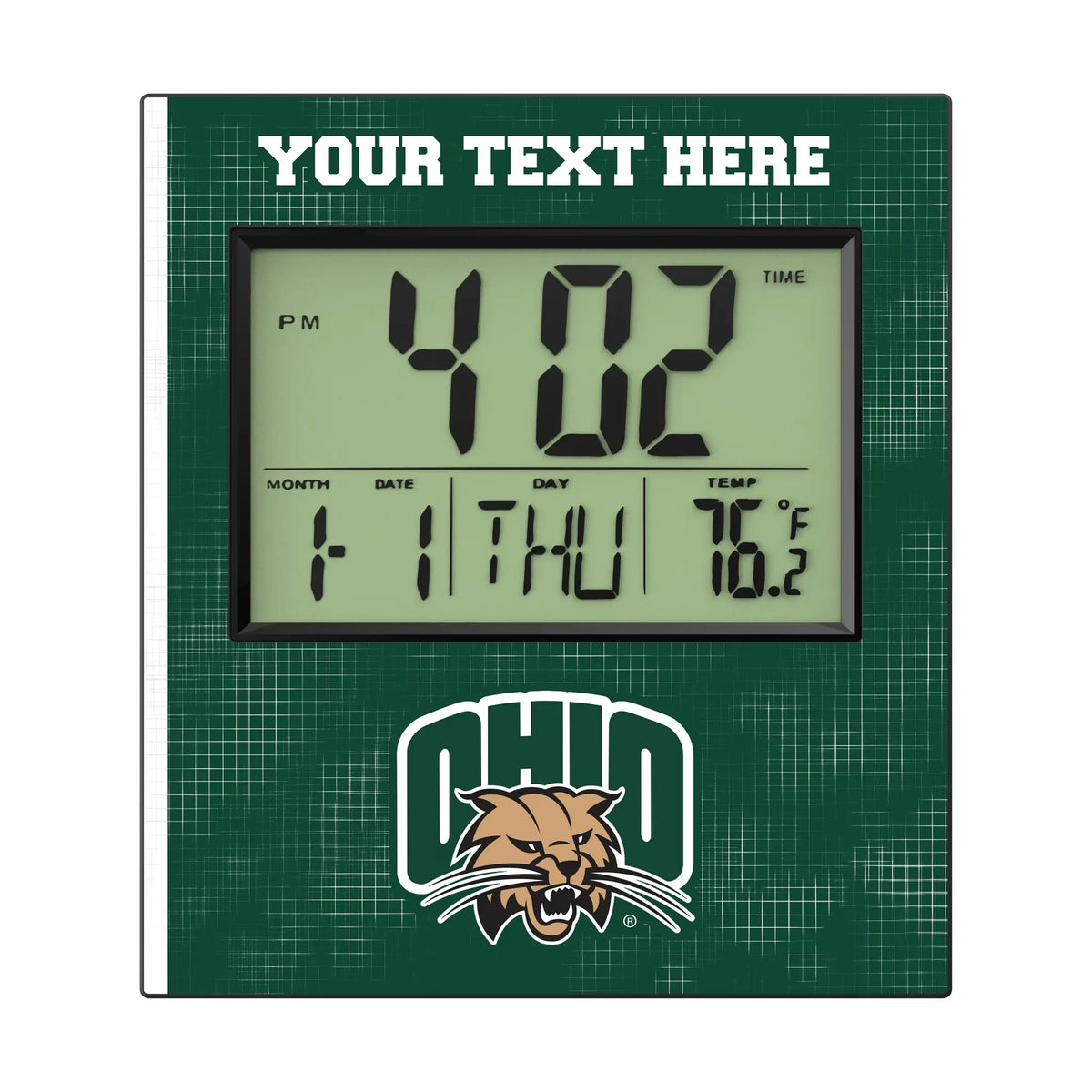 Ohio University Bobcats Personalized Hatch Wall Clock