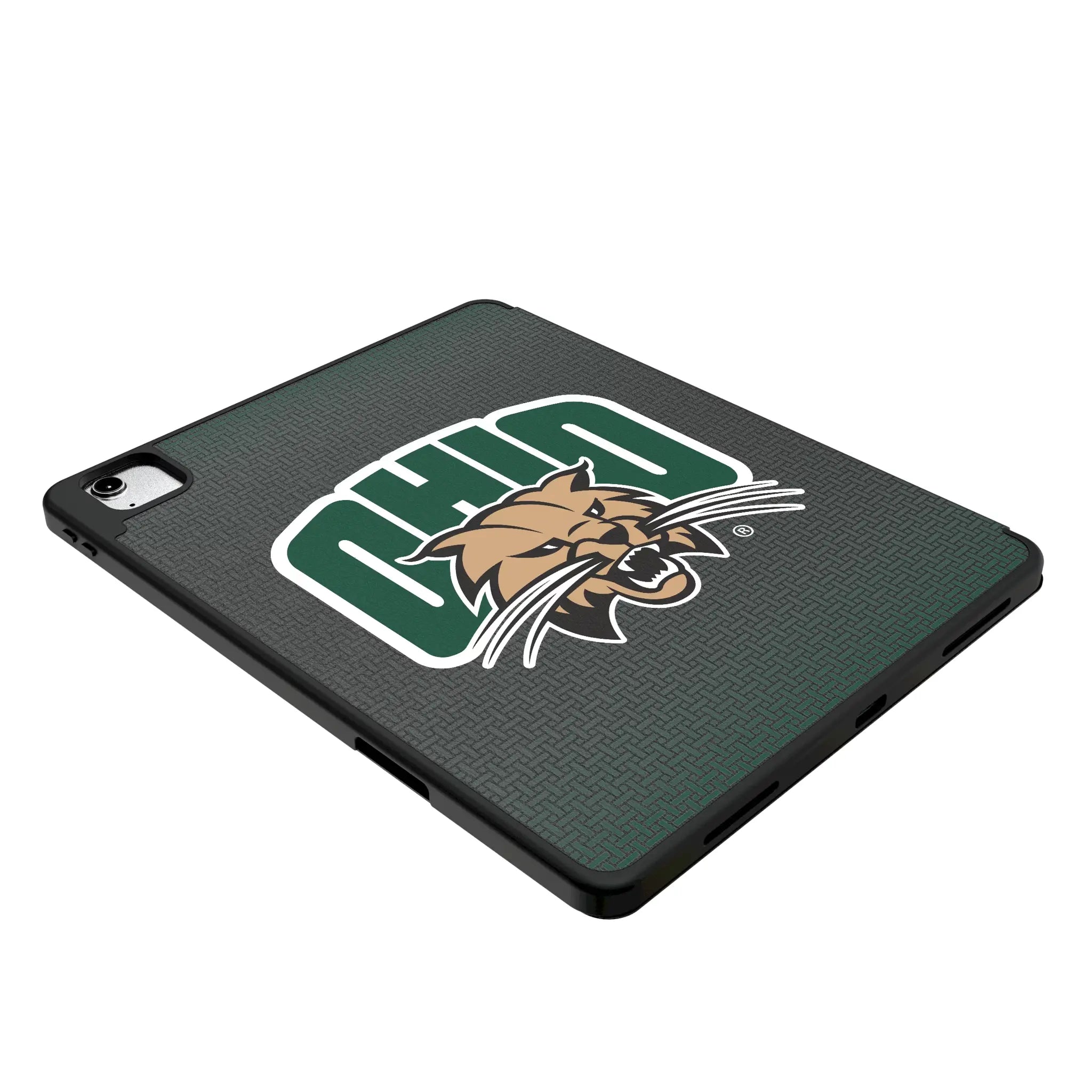 Ohio University Bobcats Personalized Linen iPad Tablet Case for Apple iPad - Isometric View