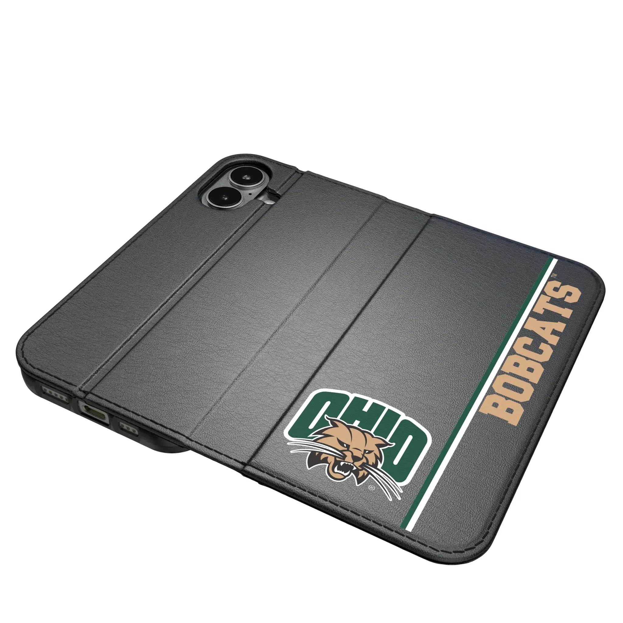 Ohio University Bobcats Sidebar iPhone Folio Phone Case for Apple iPhone#Device_iPhone 17