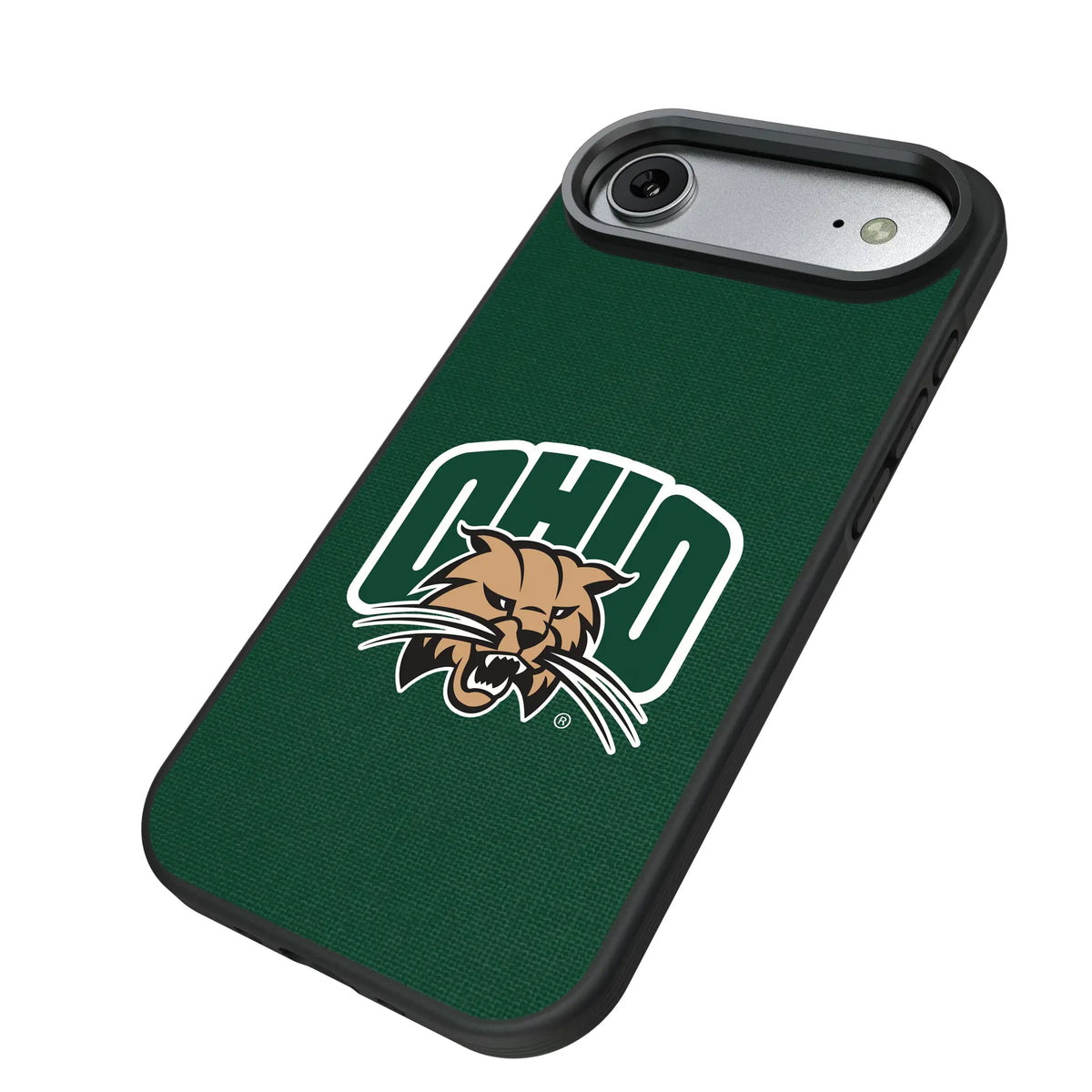 Ohio University Bobcats Solid iPhone Bump Phone Case for Apple iPhone - Isometric View#Device_iPhone Air