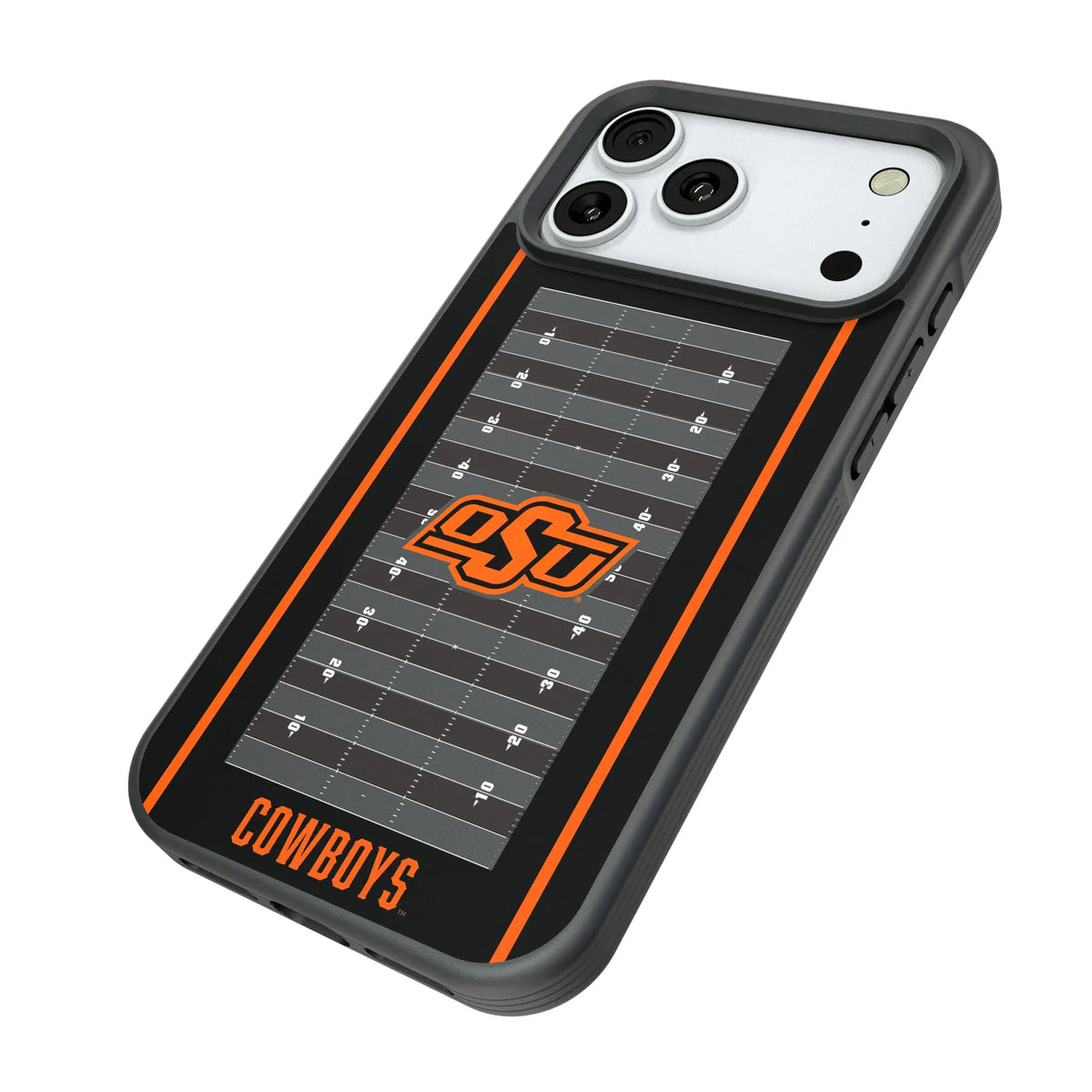 Oklahoma State University Cowboys Field iPhone Bump Phone Case for Apple iPhone - Isometric View#Device_iPhone 18 Pro Max