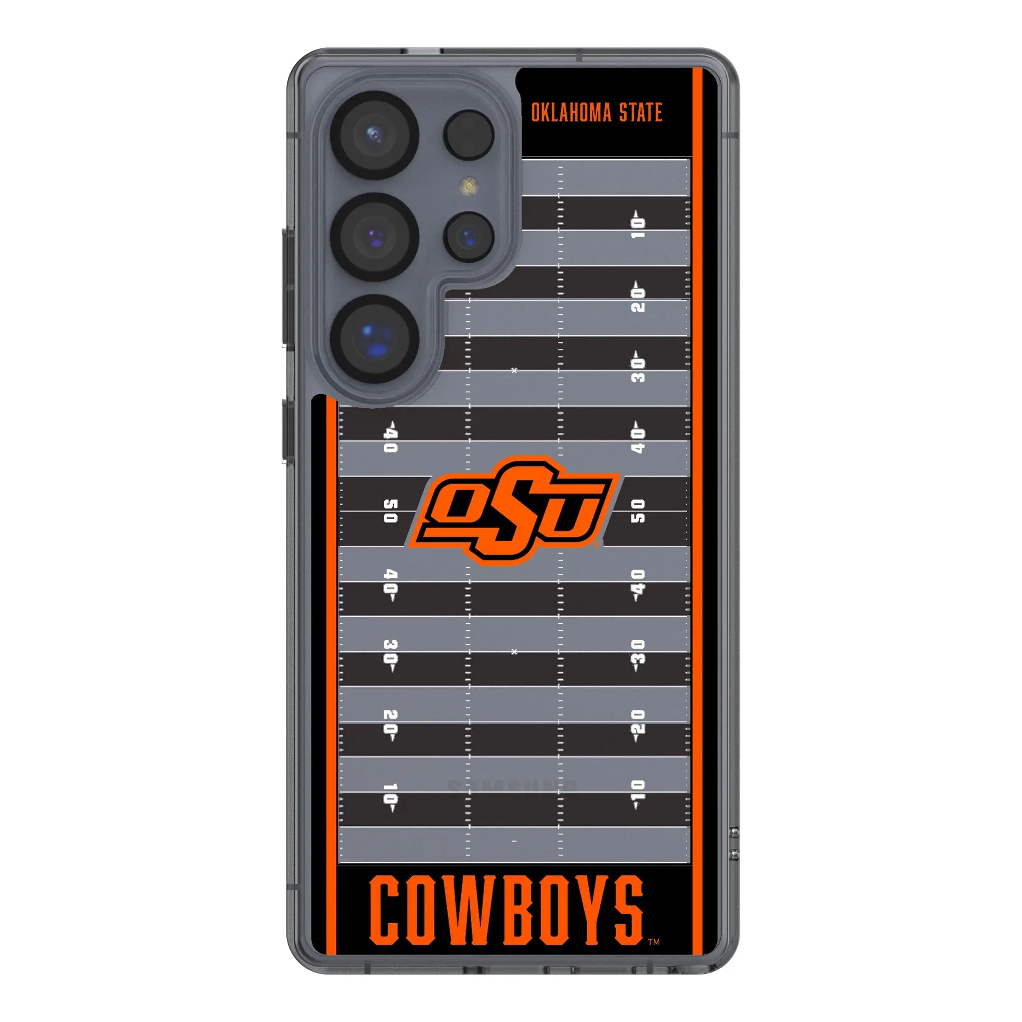 Oklahoma State University Cowboys Field Galaxy Clear Phone Case for Samsung Galaxy#Device_Galaxy S25 Ultra