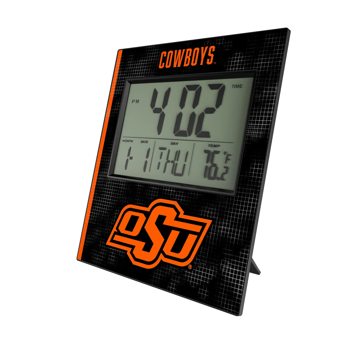 Oklahoma State University Cowboys Hatch Wall Clock