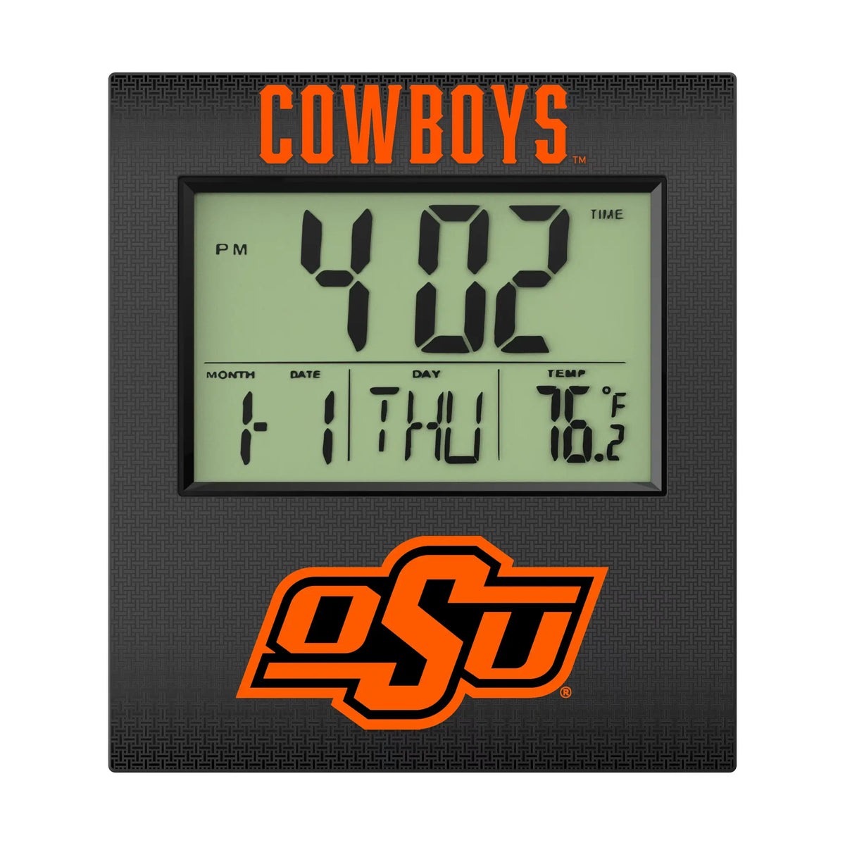 Oklahoma State University Cowboys Linen Wall Clock