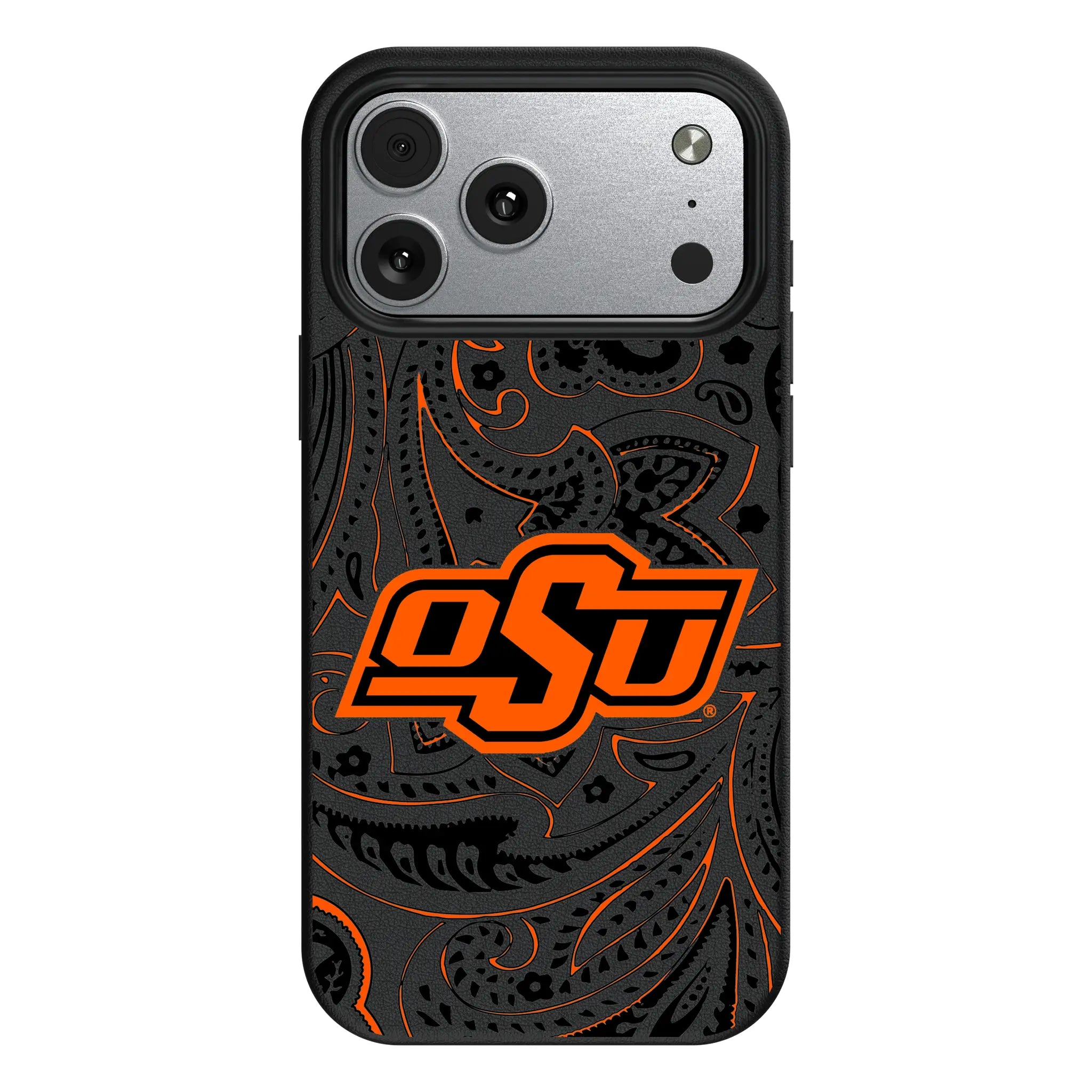 Oklahoma State University Cowboys Paisley iPhone MagSafe Compatible Phone Case for Apple iPhone#Device_iPhone 17 Pro Max