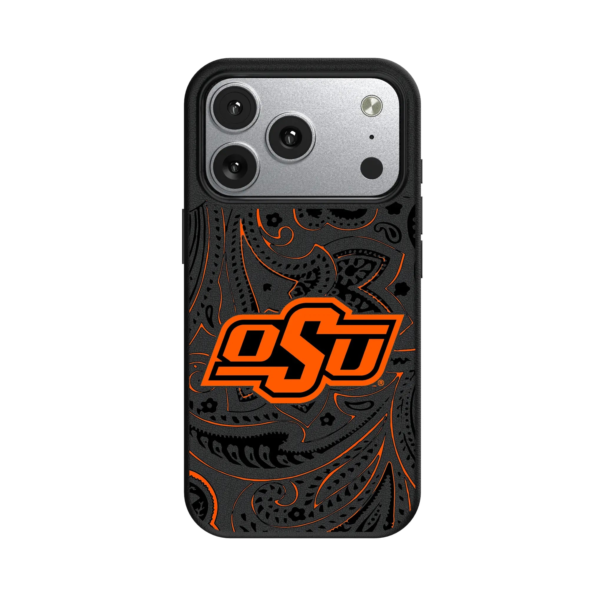 Oklahoma State University Cowboys Paisley iPhone MagSafe Compatible Phone Case for Apple iPhone#Device_iPhone 17 Pro