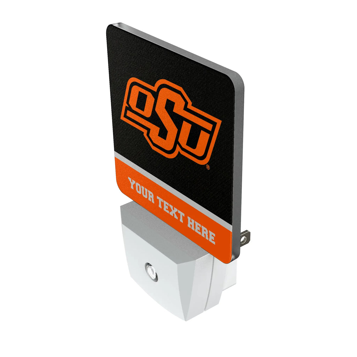 Oklahoma State University Cowboys Personalized Endzone Solid Night Light 2-Pack - Isometric View