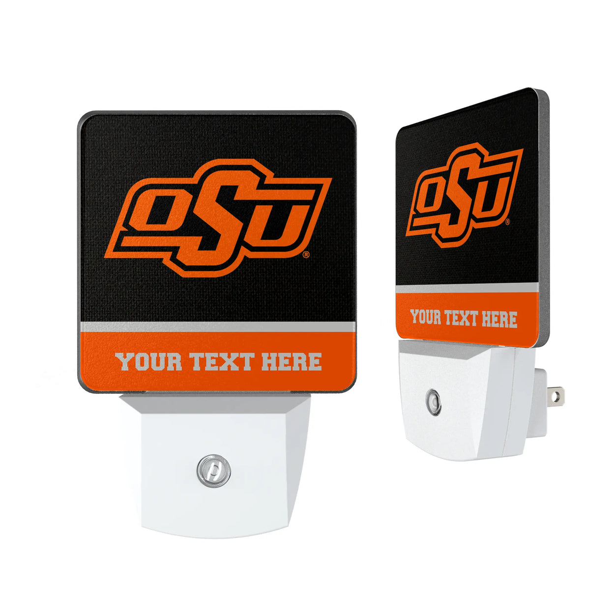 Oklahoma State University Cowboys Personalized Endzone Solid Night Light 2-Pack