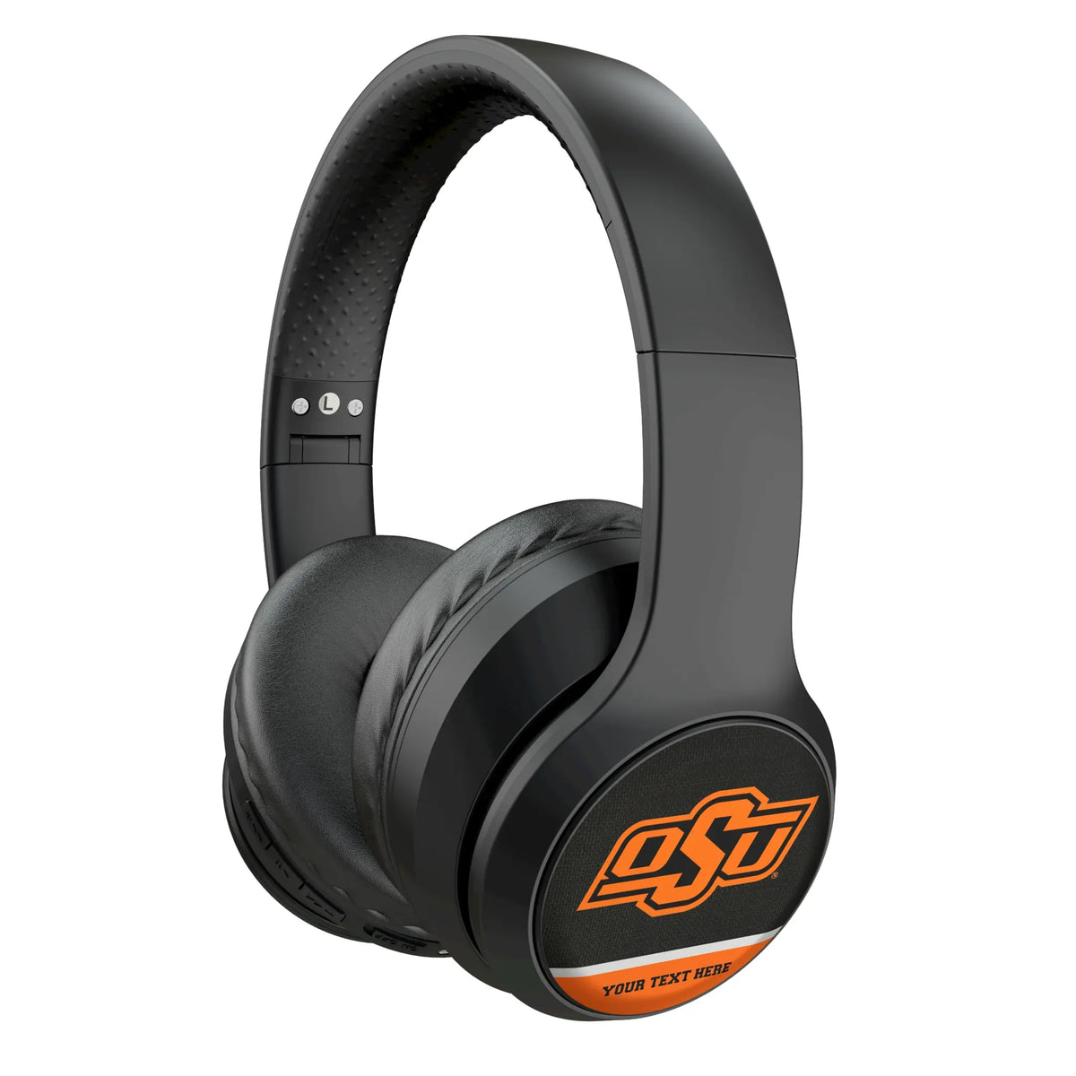 Oklahoma State University Cowboys Personalized Endzone Solid Wireless Over-Ear Headphones With Case