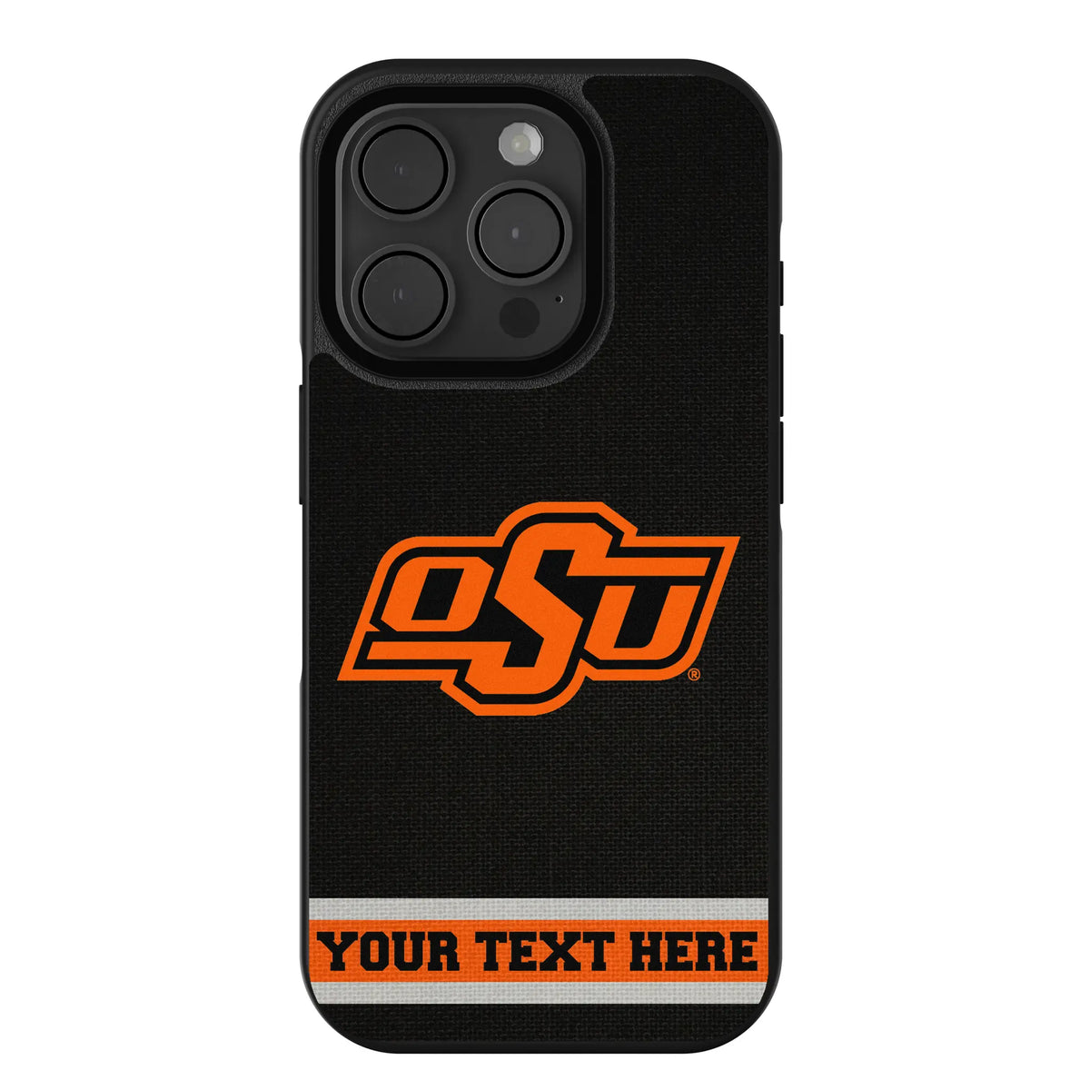 Oklahoma State University Cowboys Personalized Stripe iPhone Bump Phone Case for Apple iPhone