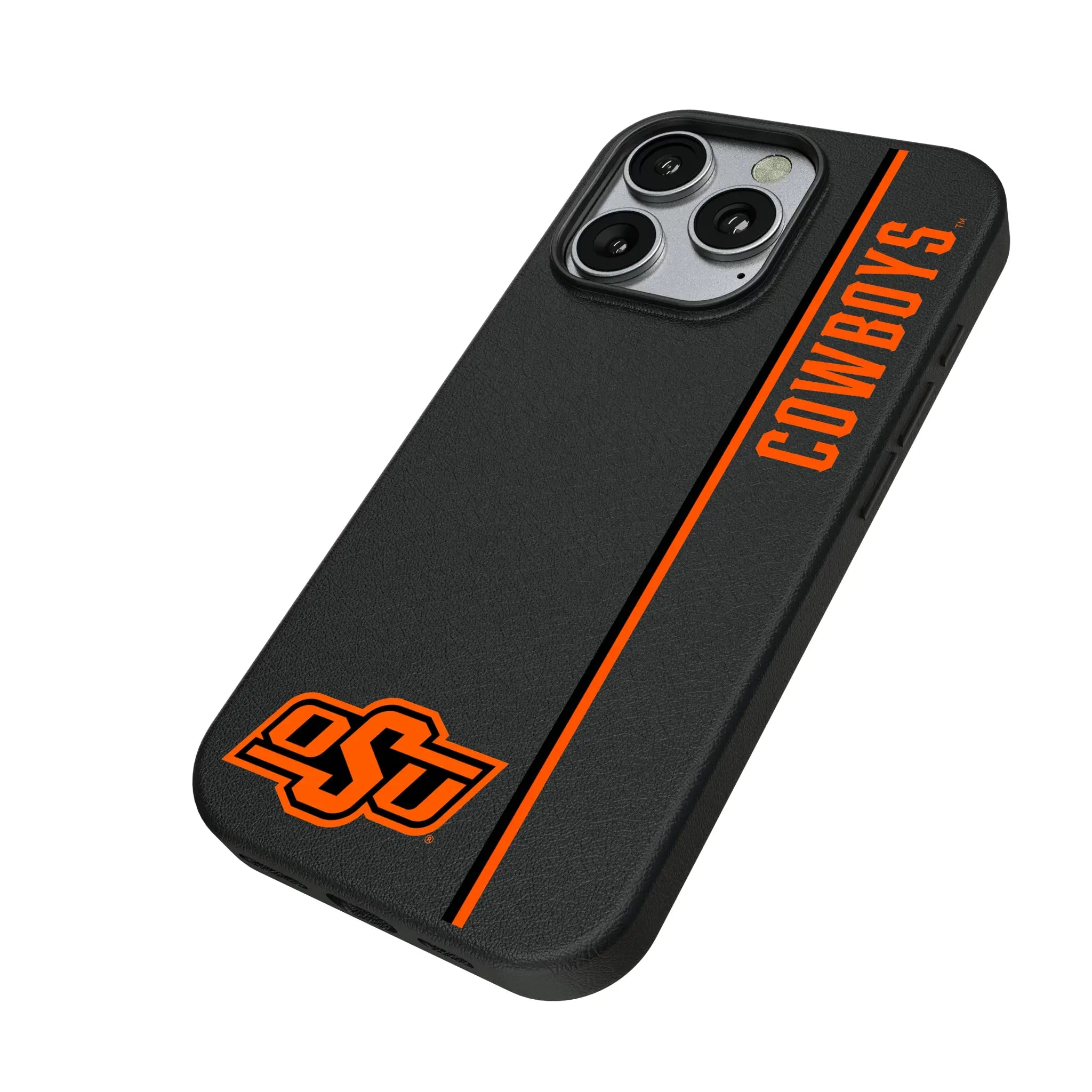 Oklahoma State University Cowboys Sidebar iPhone MagSafe Compatible Phone Case for Apple iPhone - Isometric View