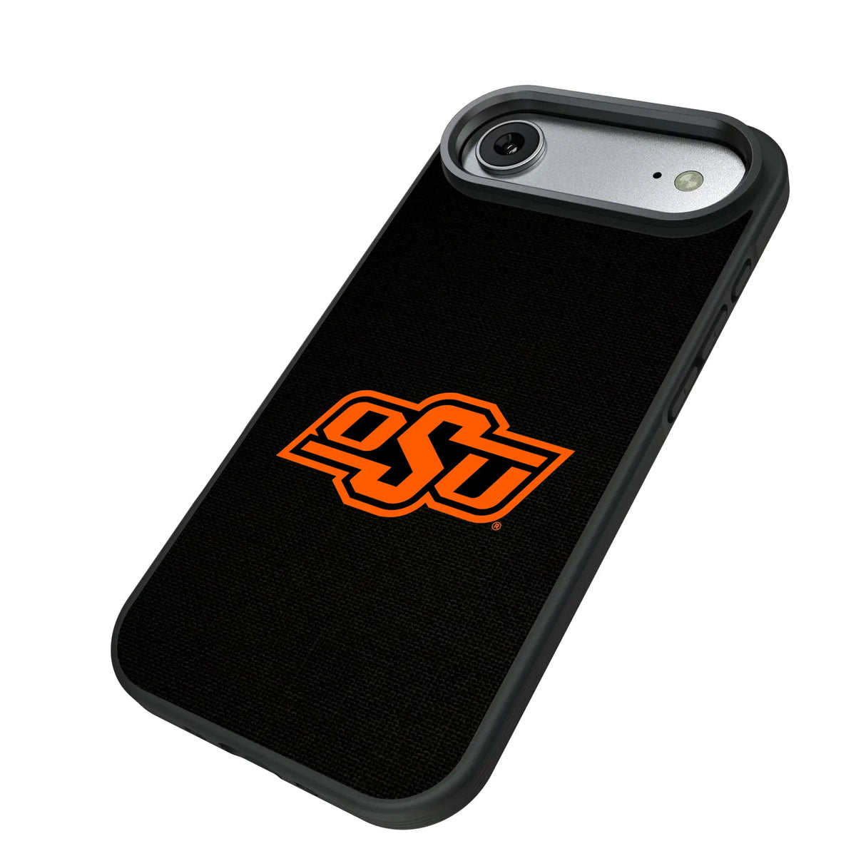 Oklahoma State University Cowboys Solid iPhone Bump Phone Case for Apple iPhone - Isometric View#Device_iPhone Air