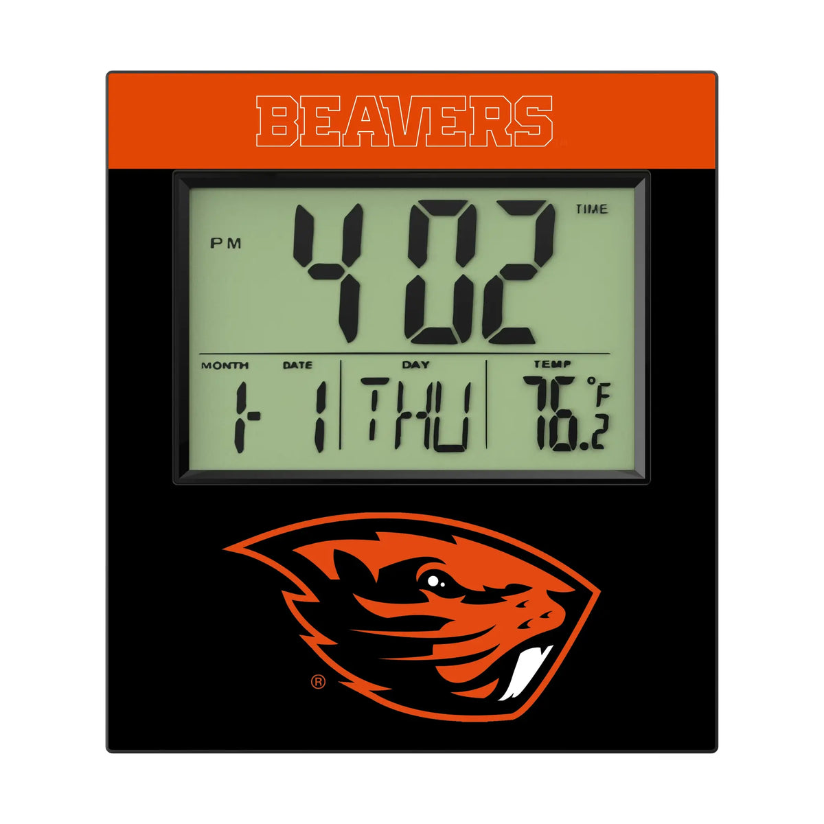 Oregon State University Beavers Color Block Wall Clock