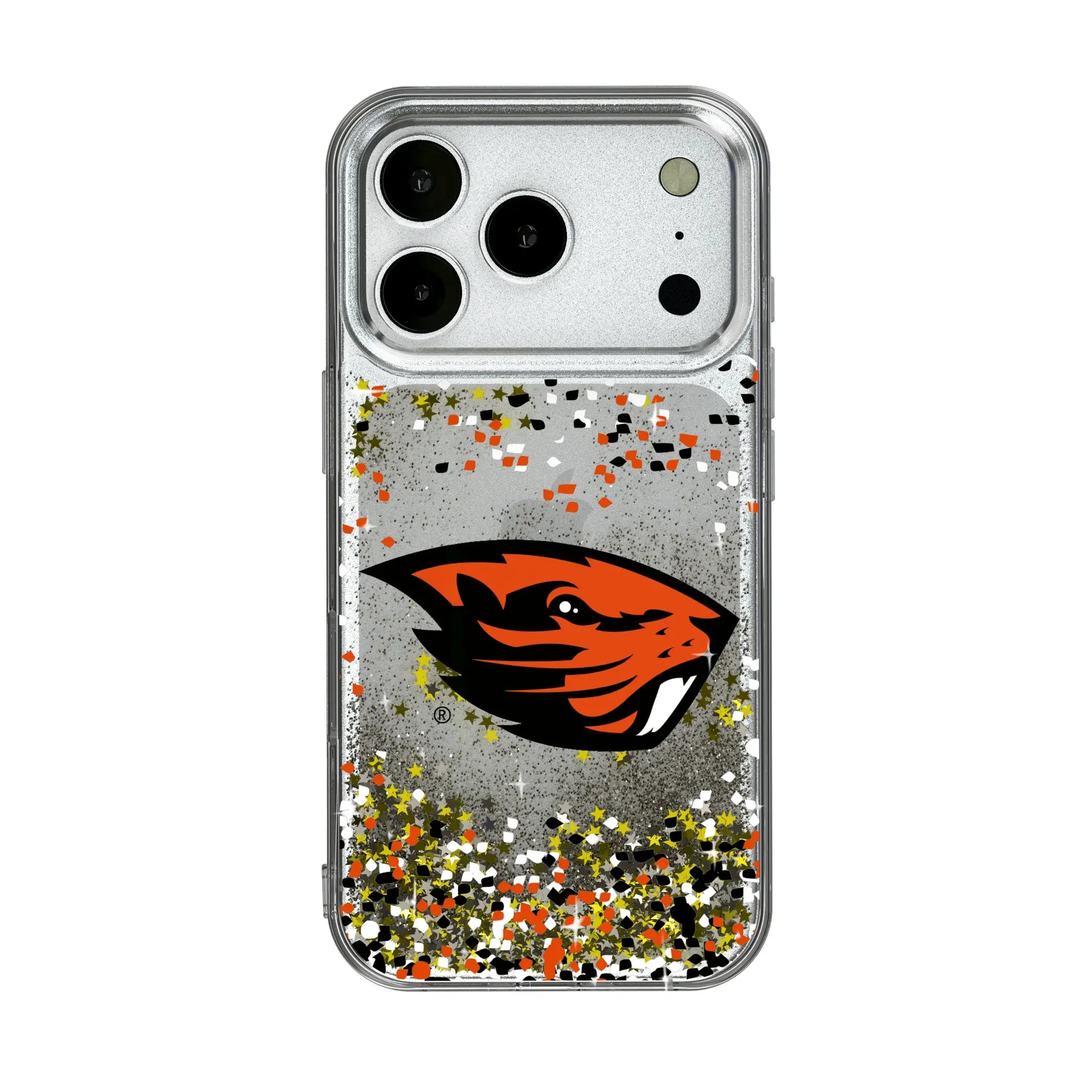 Oregon State University Beavers Confetti iPhone Glitter Phone Case for Apple iPhone