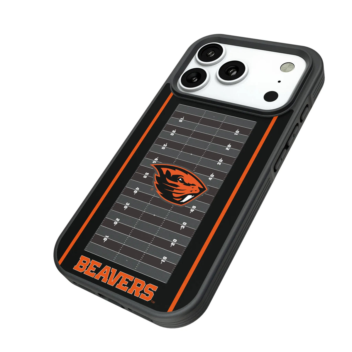 Oregon State University Beavers Field iPhone Bump Phone Case for Apple iPhone - Isometric View#Device_iPhone 18 Pro
